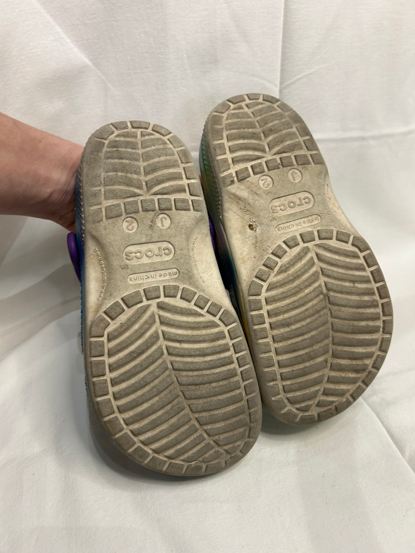 Y2 tie-dye Crocs