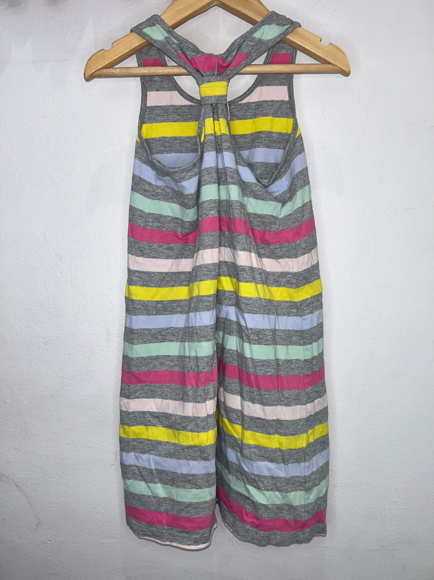 Grey striped tanktop dress 5y