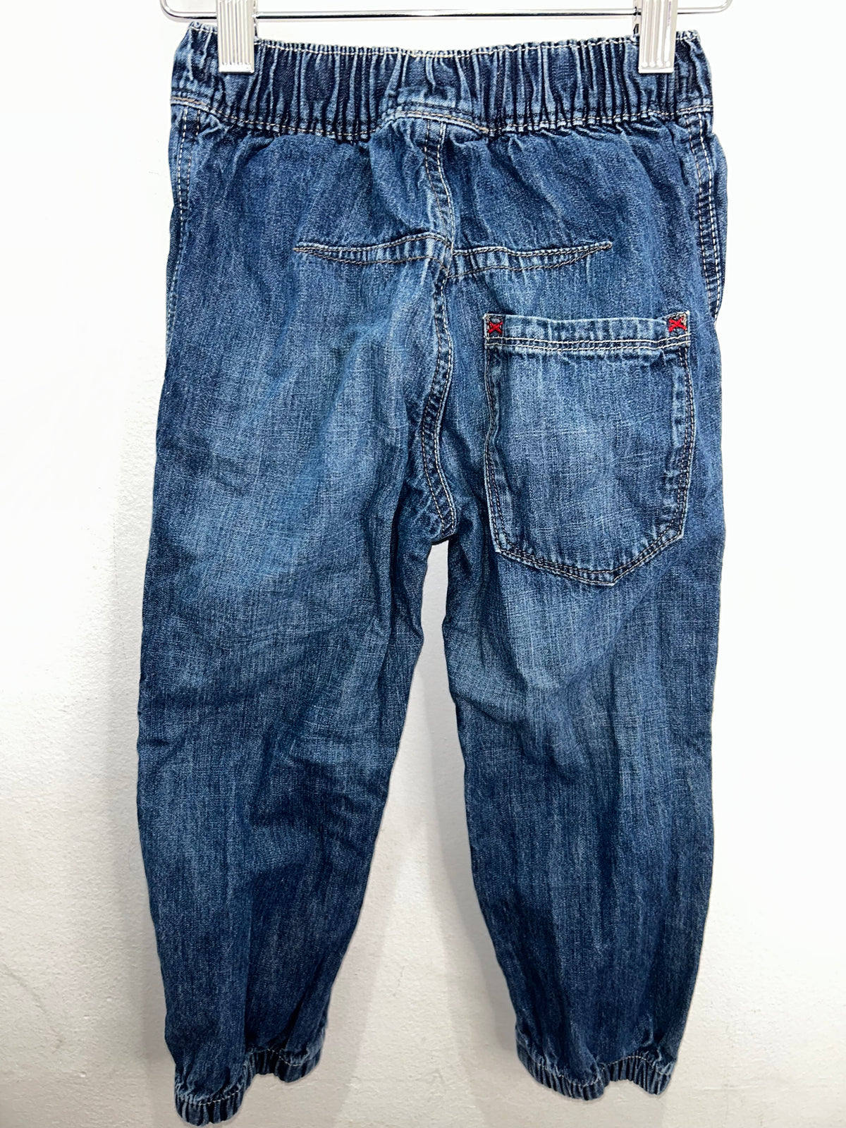 Blue knee detail pull-on jeans 4y
