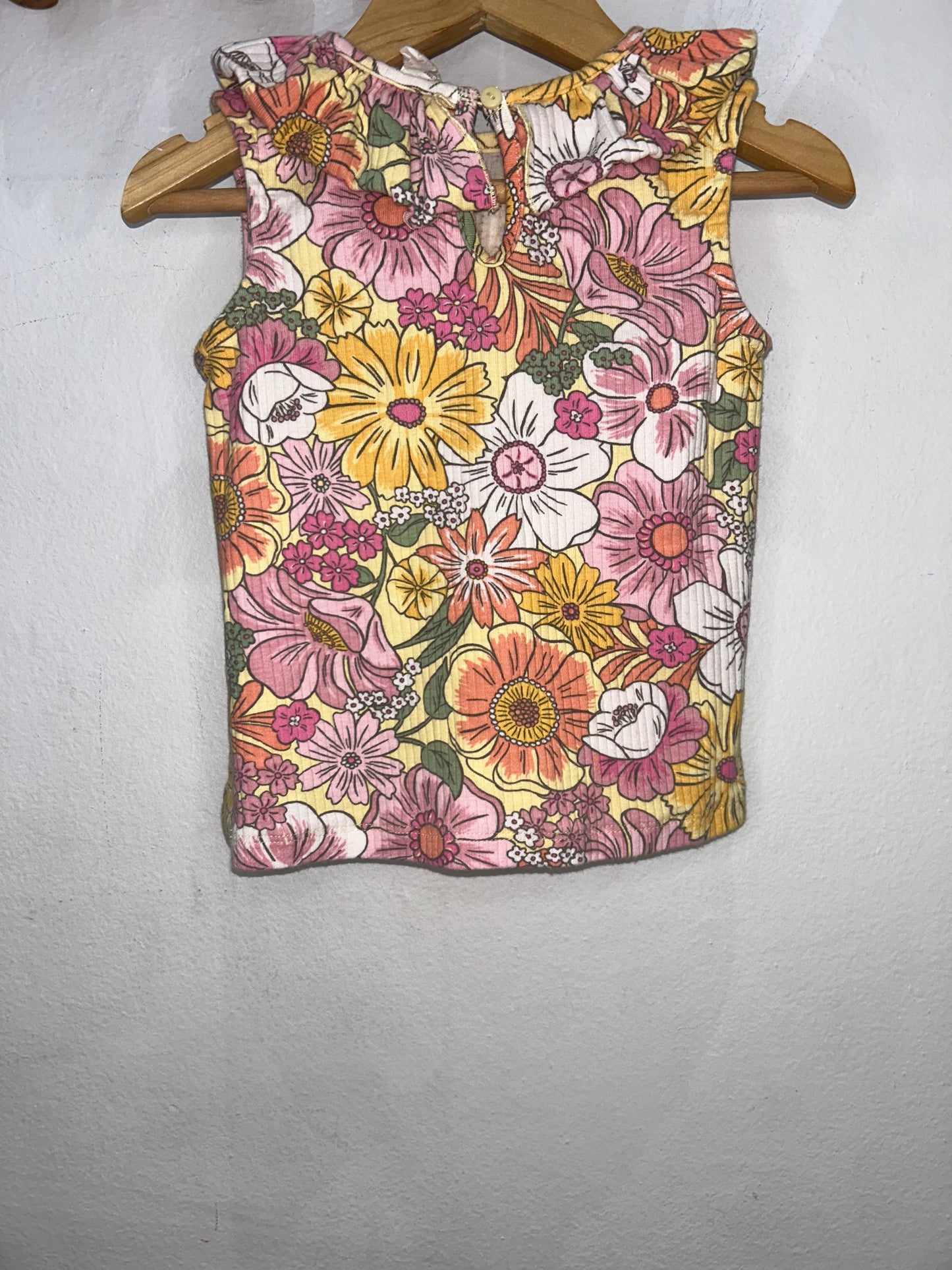 Yellow gardne tanktop 12-18m
