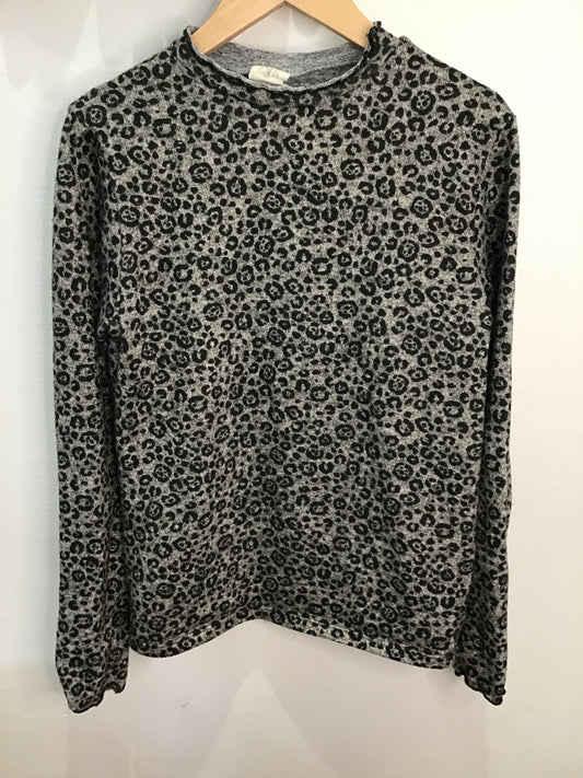 Sweater grey leopard 11-12y