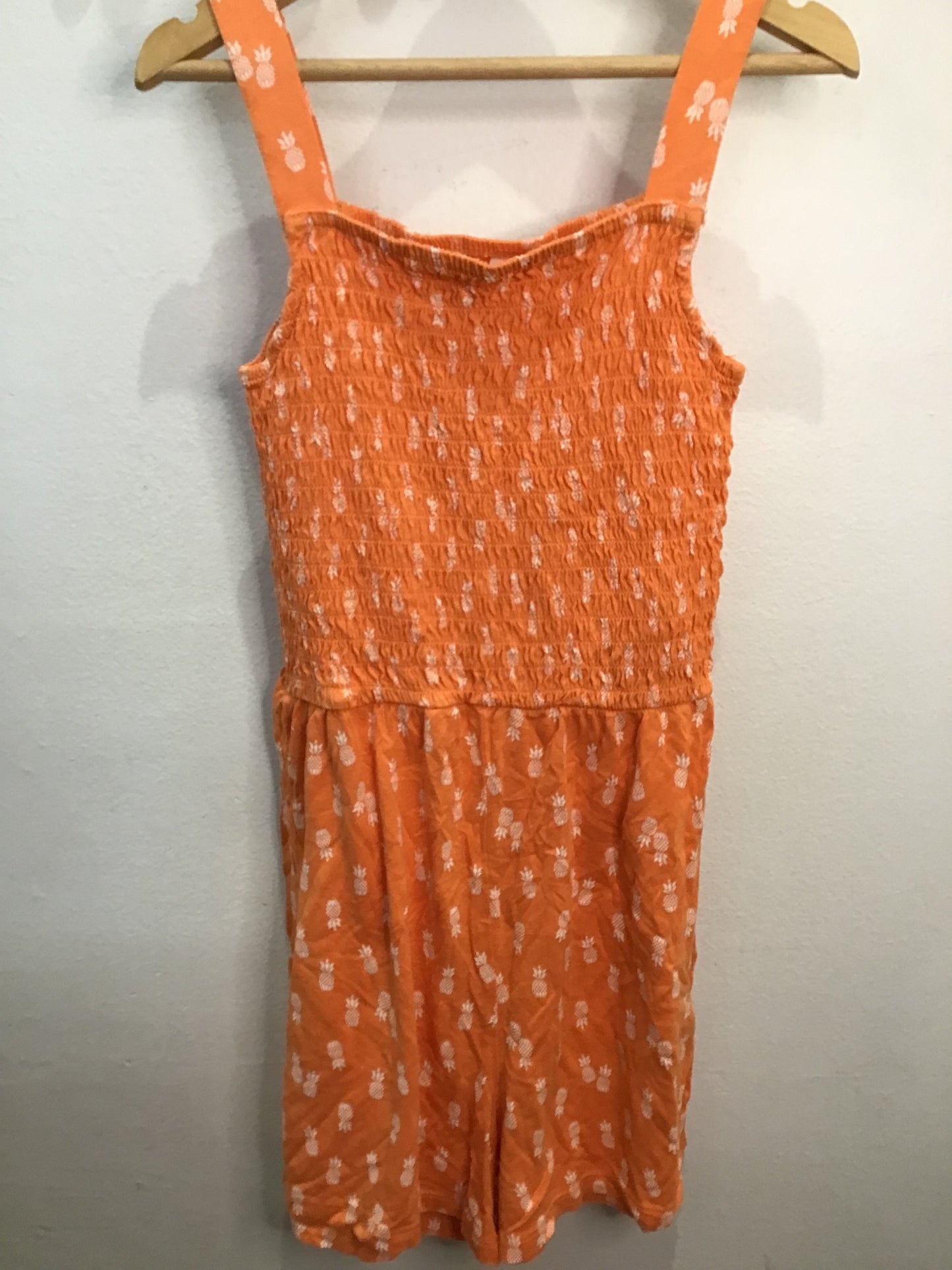 Romper shorty orange pineapple 10-12y