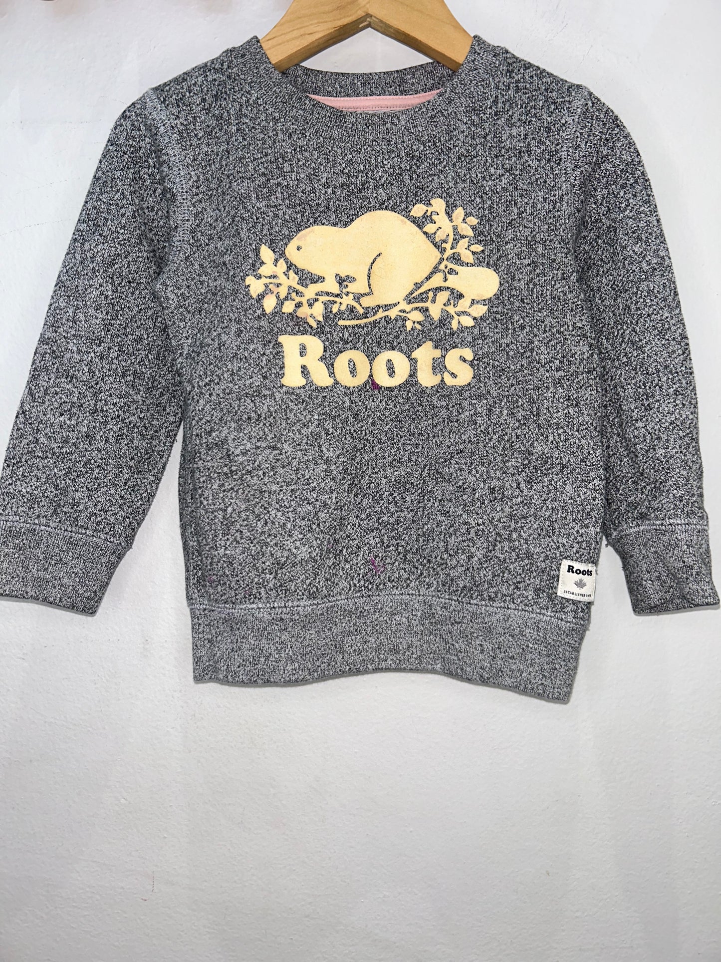 Roots grey pullover 2y*