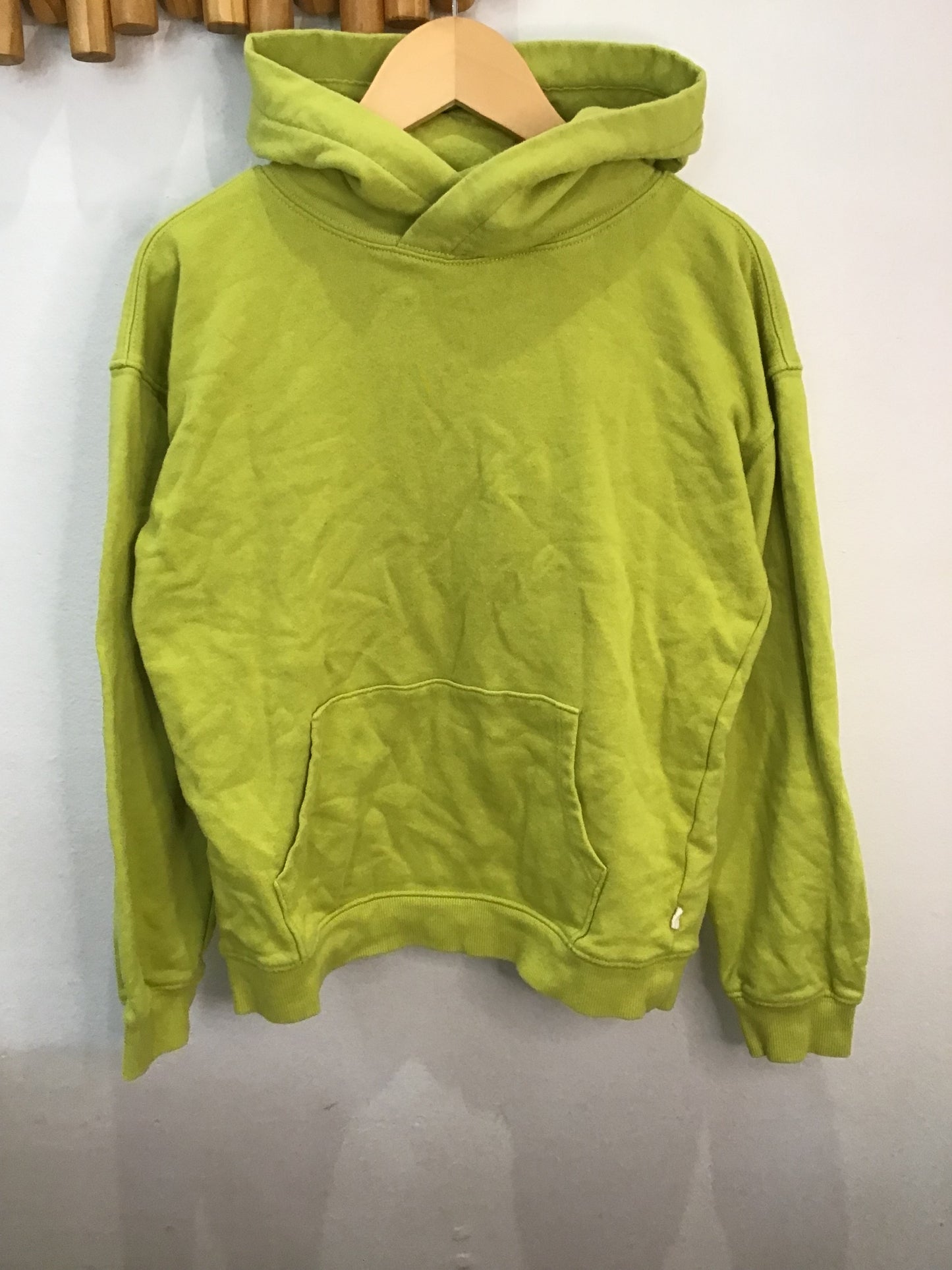 Hoodie EcoThreads lime green 10y