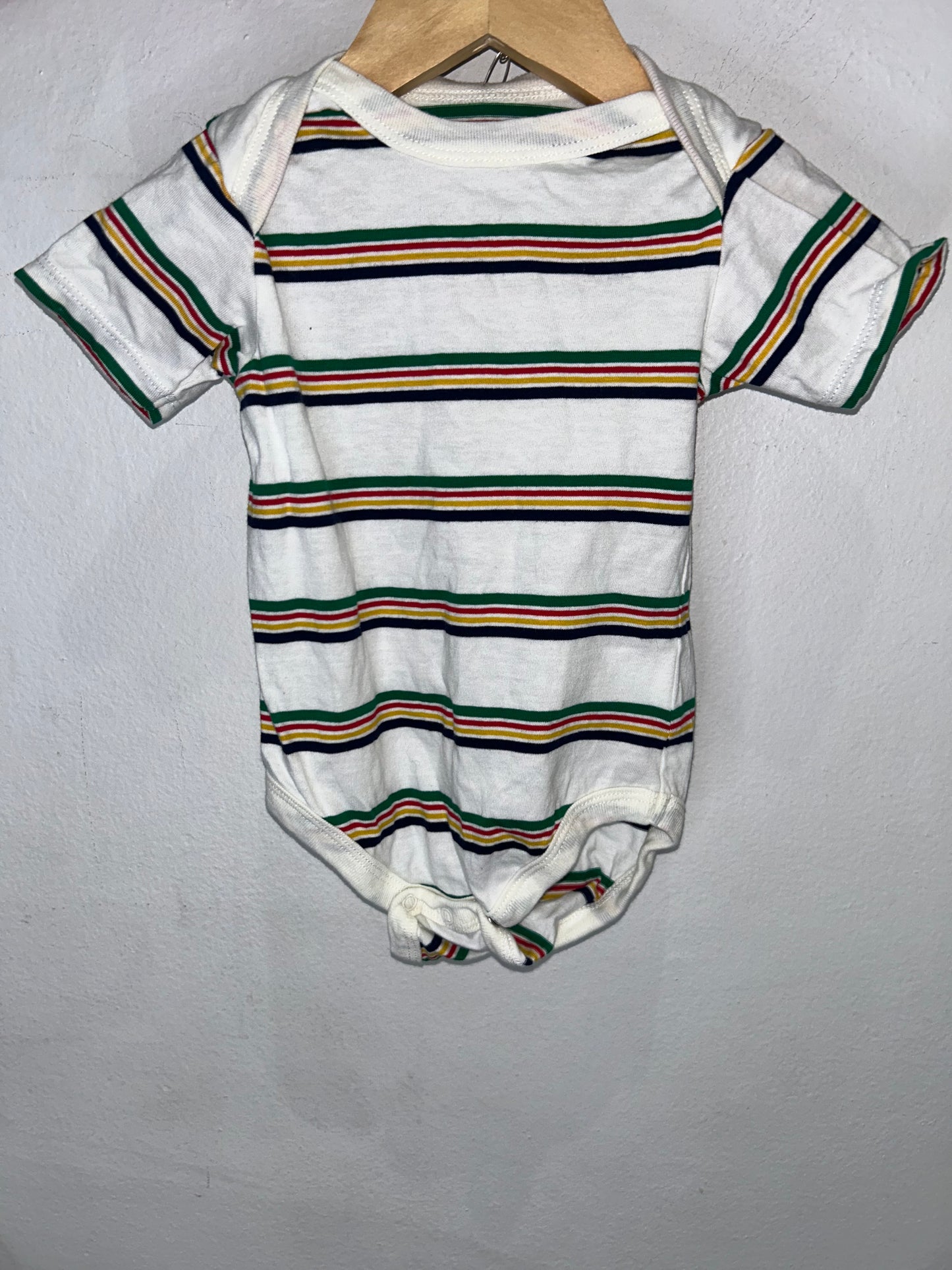 HBC stripes onesie 0-6m