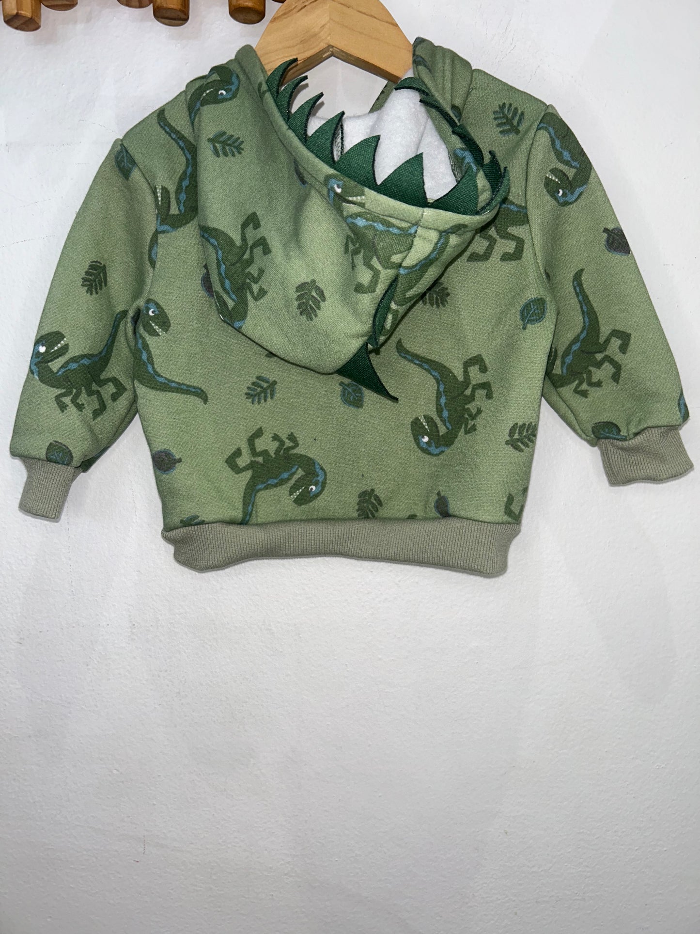 Dinos green sweatshirt 12m