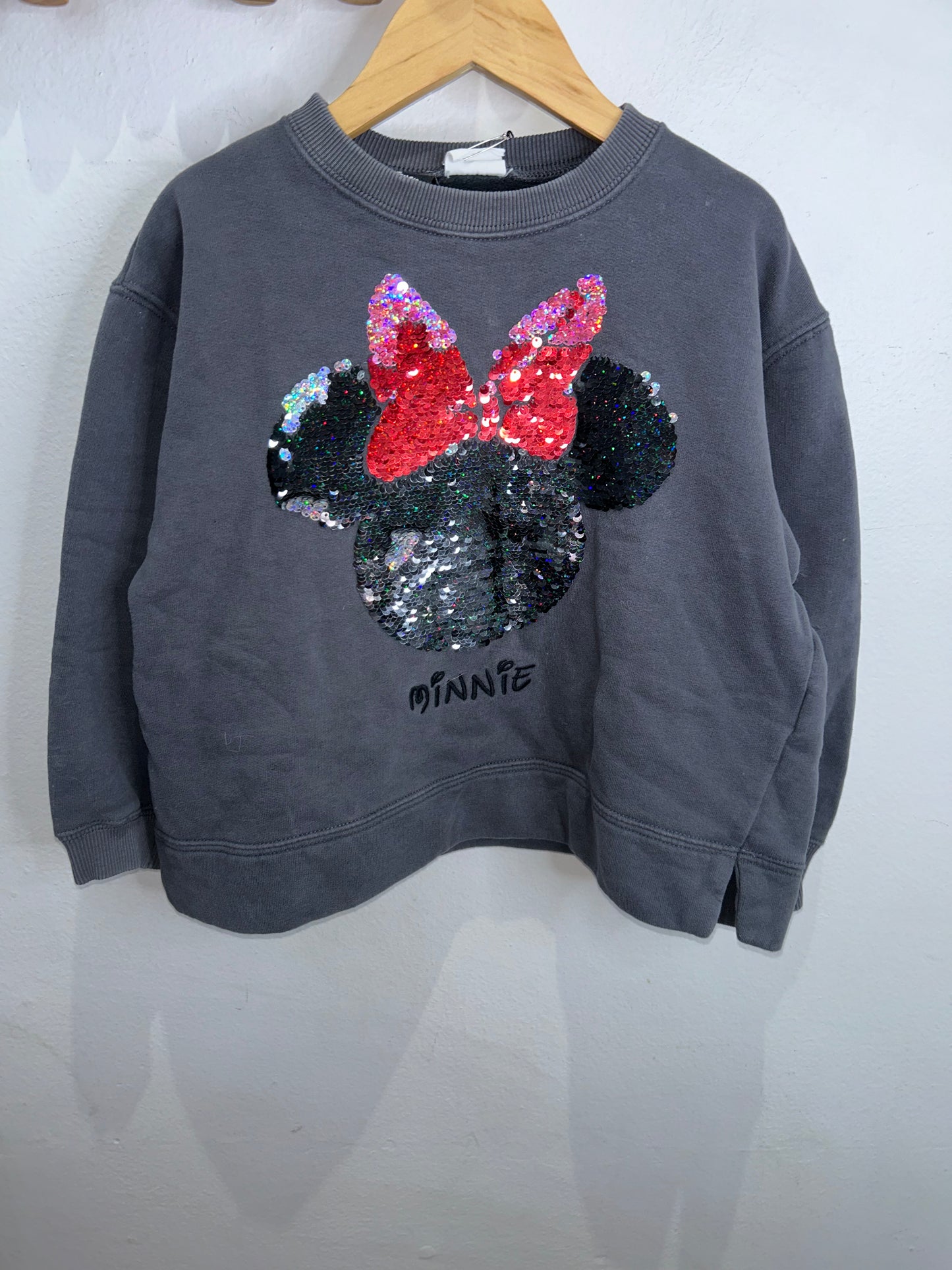 Sequin Minnie pullover 4-5y