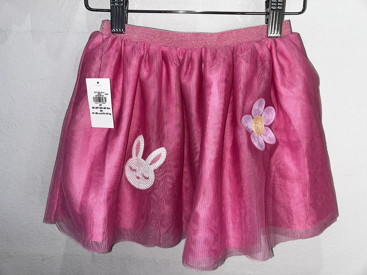 Pink embroidered tutu 3y NEW