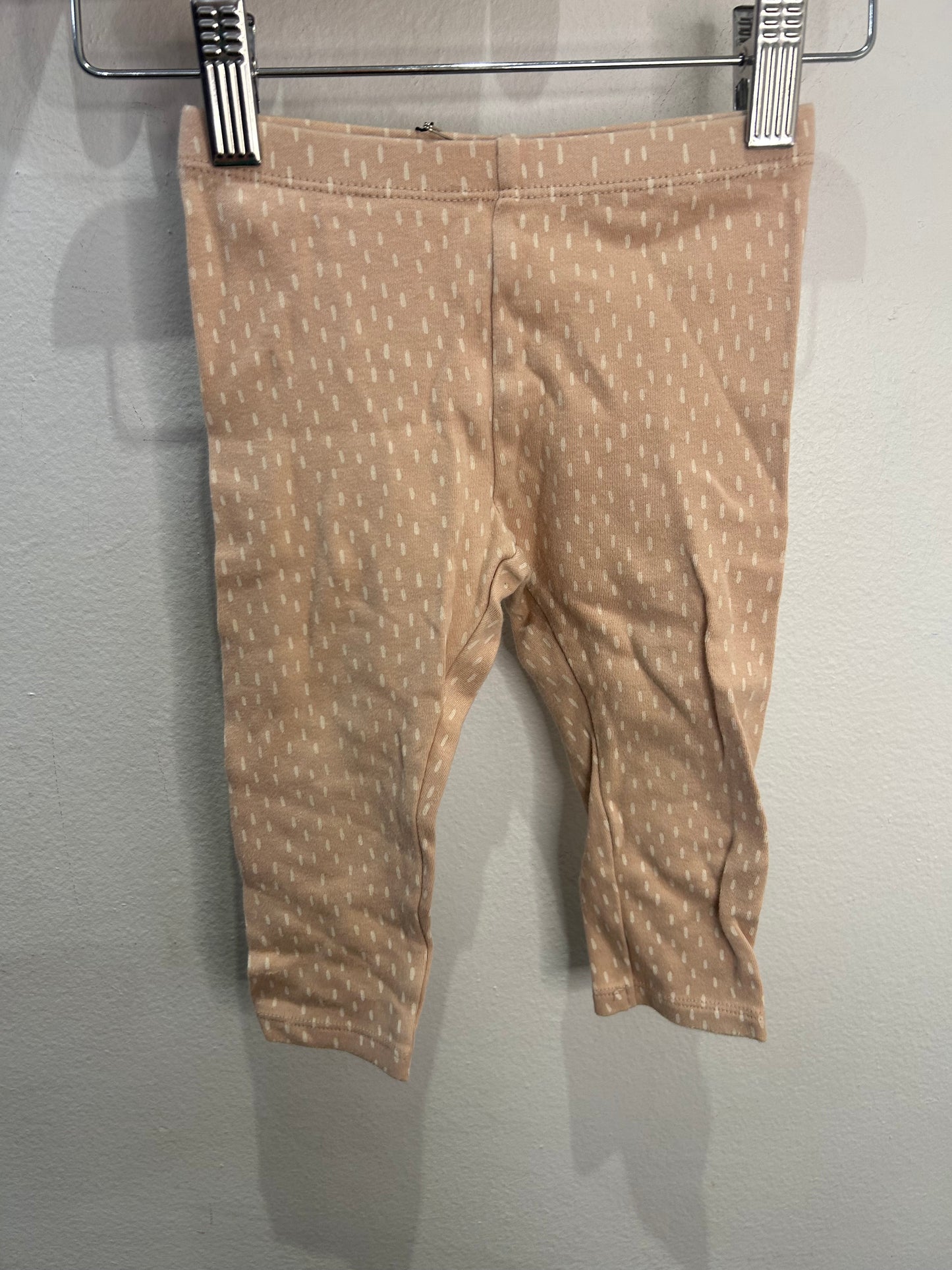 Peach dots leggings 18m