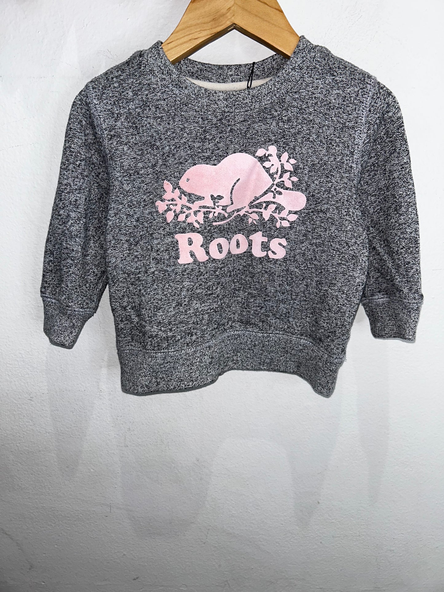 Roots pink logo pullover 12-18m