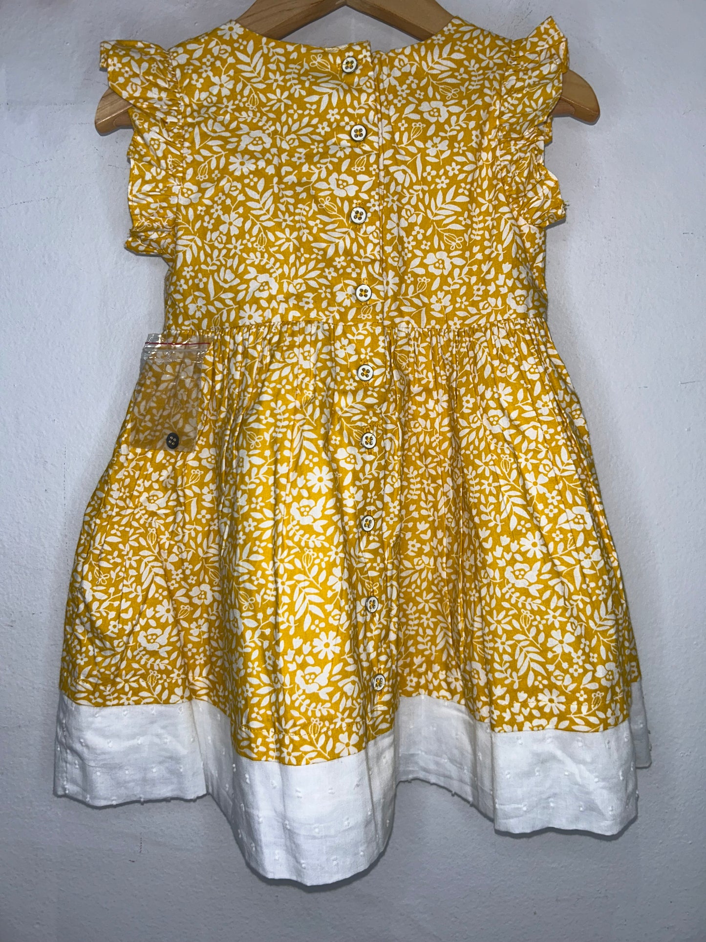 Yellow floral dress 2y