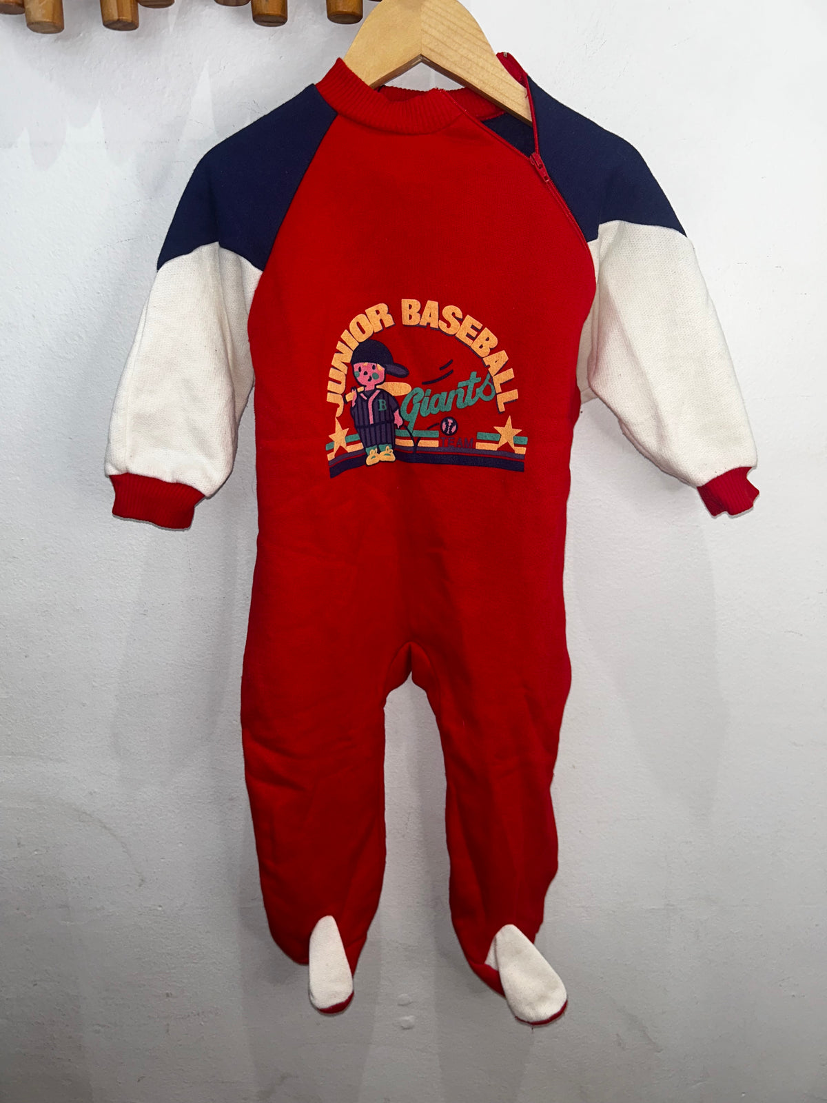 Vintage baseball romper 24m