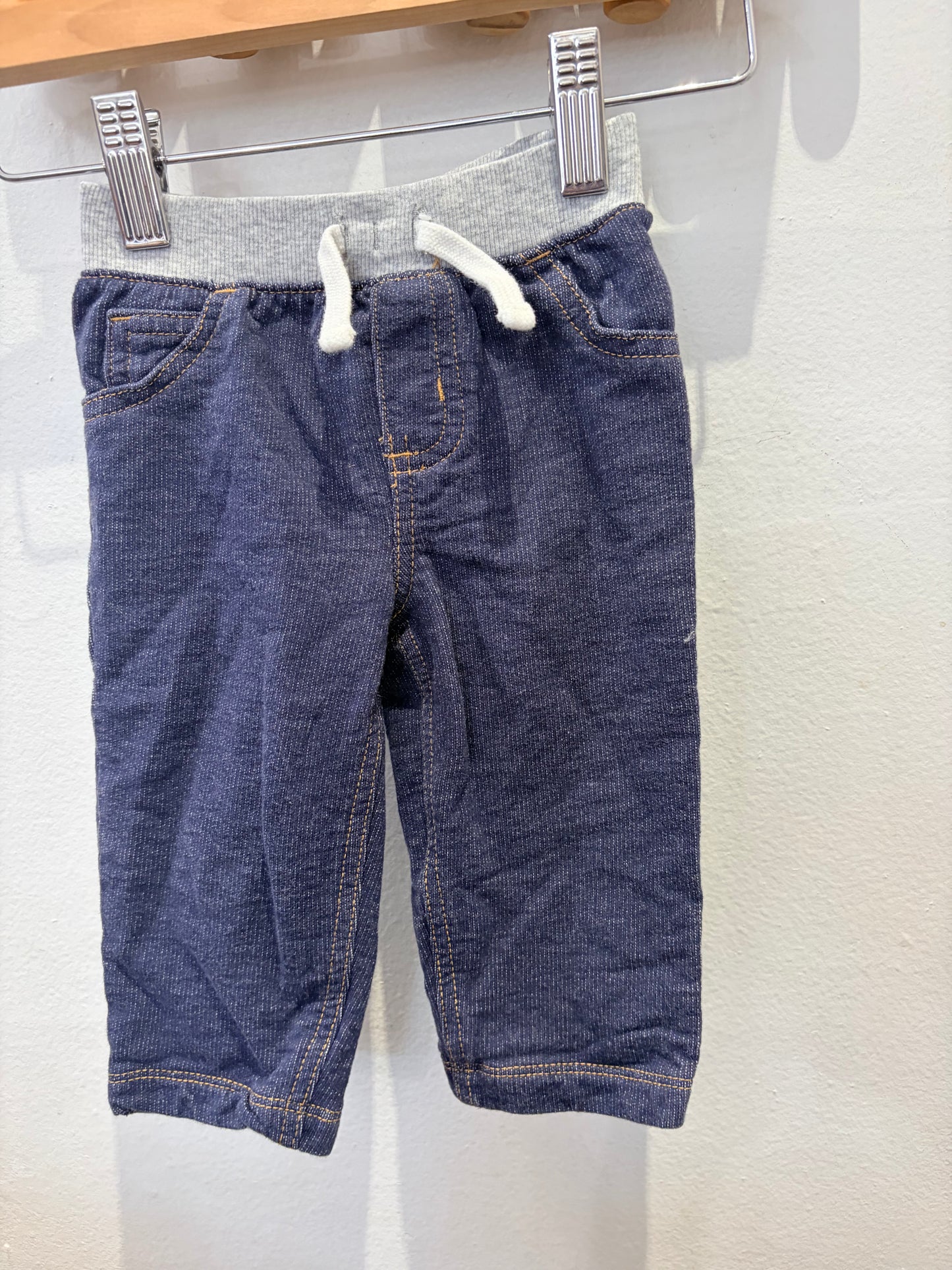 Grey elastic waist jeans 9m