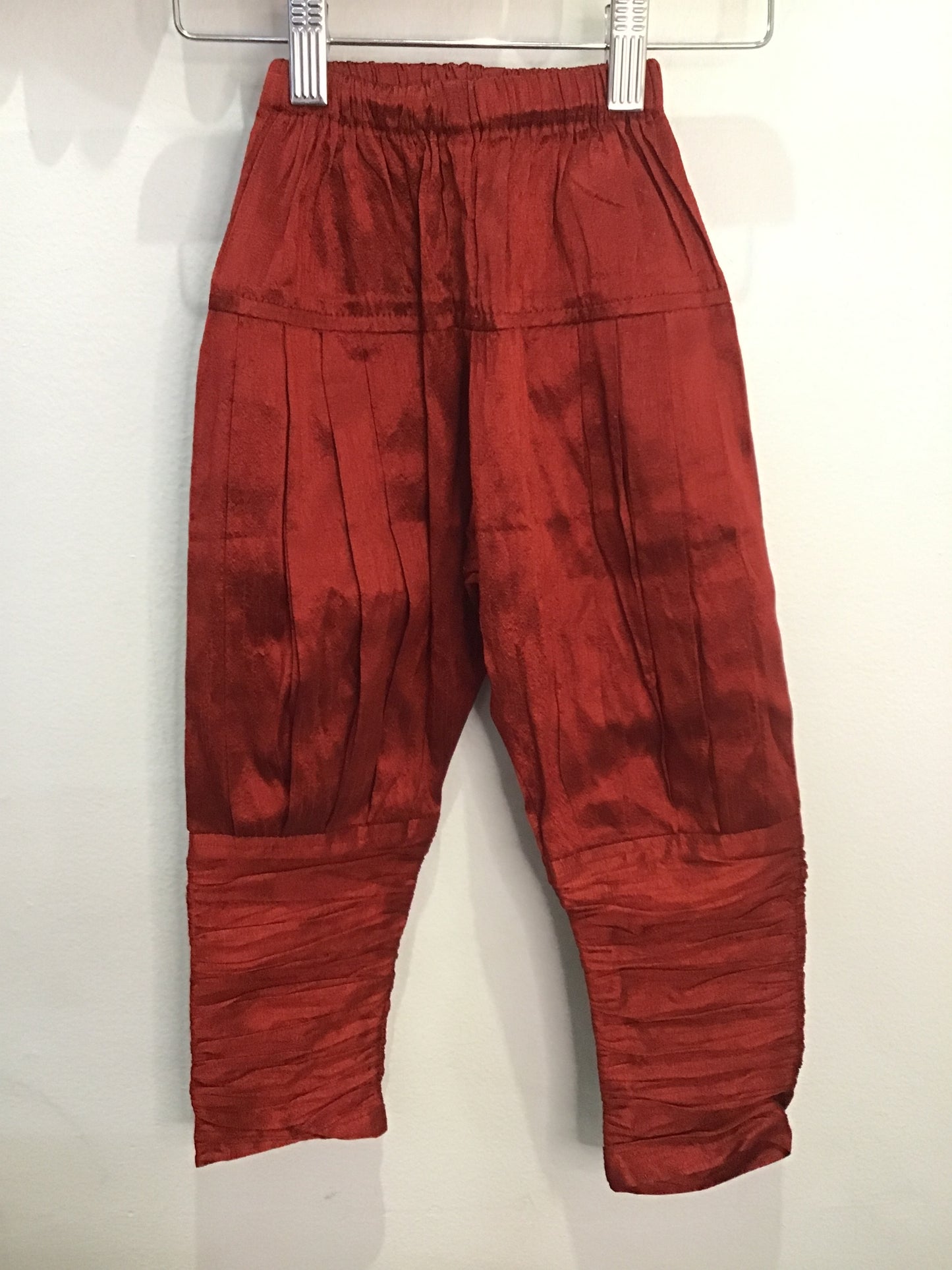 Red and white dhoti set 2-3y