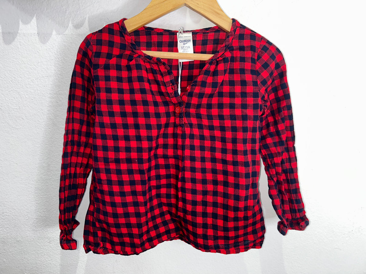 Checkered blouse 3y