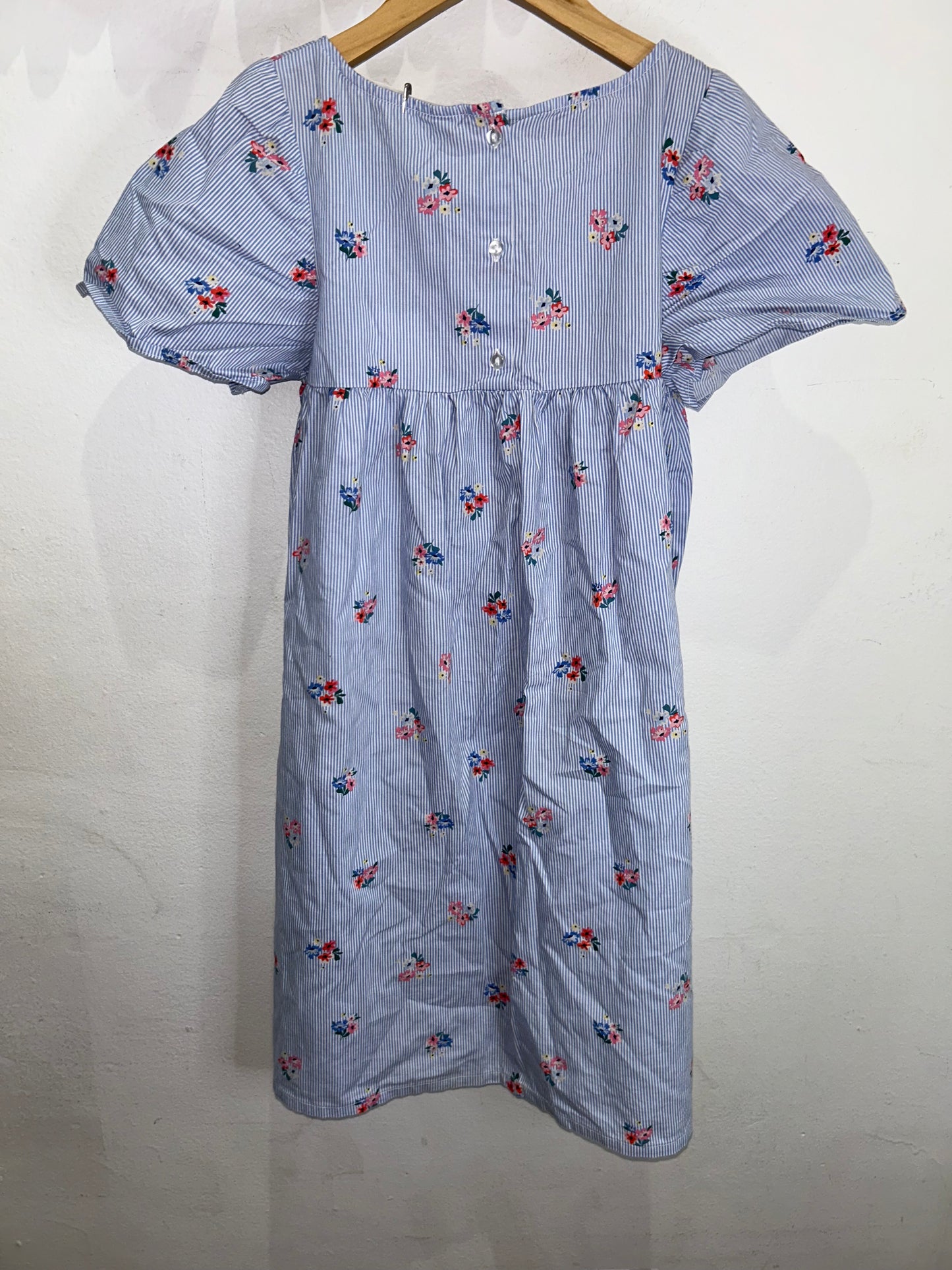 Bouquet stripes dress 8-9y