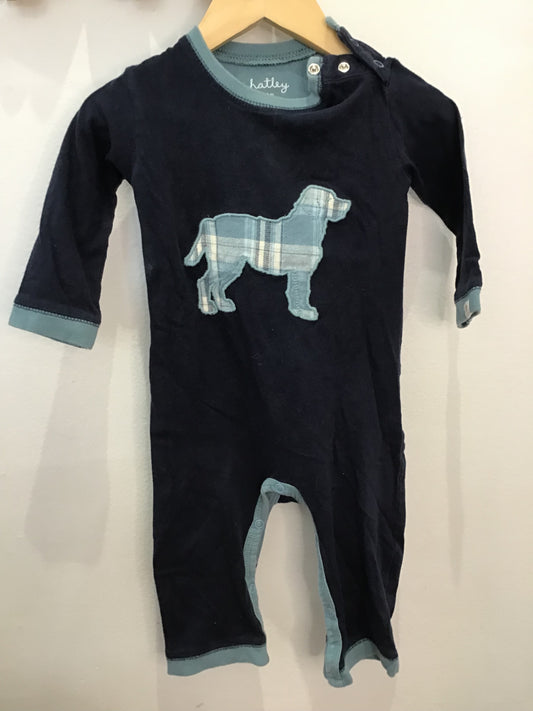 Romper Hatley blue dog 3-6m