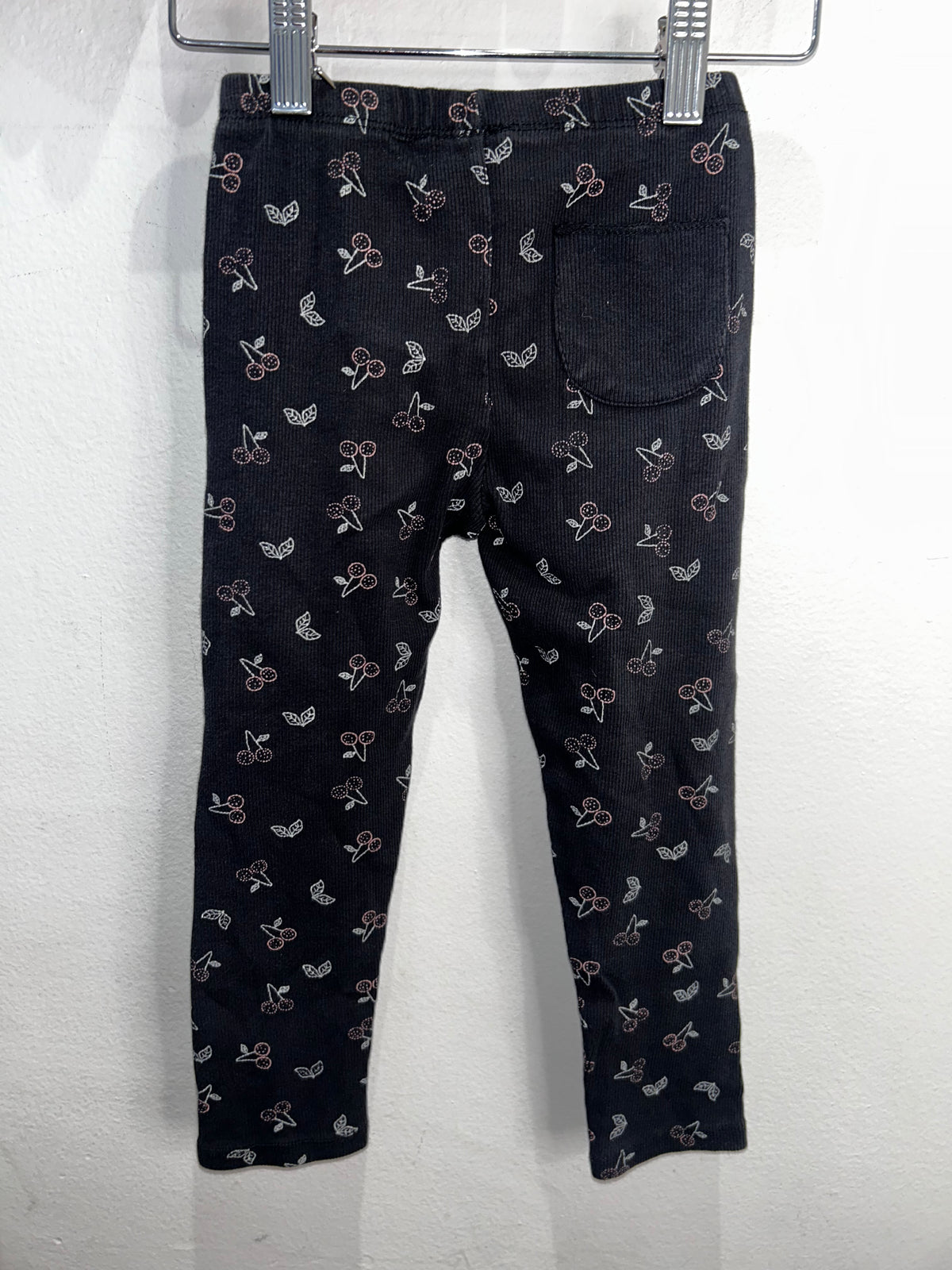 Cherries ribbed pants 4-5y