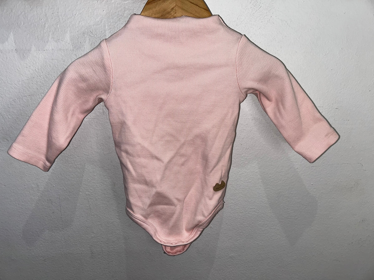 Souris Mini pink onesie 3-6m