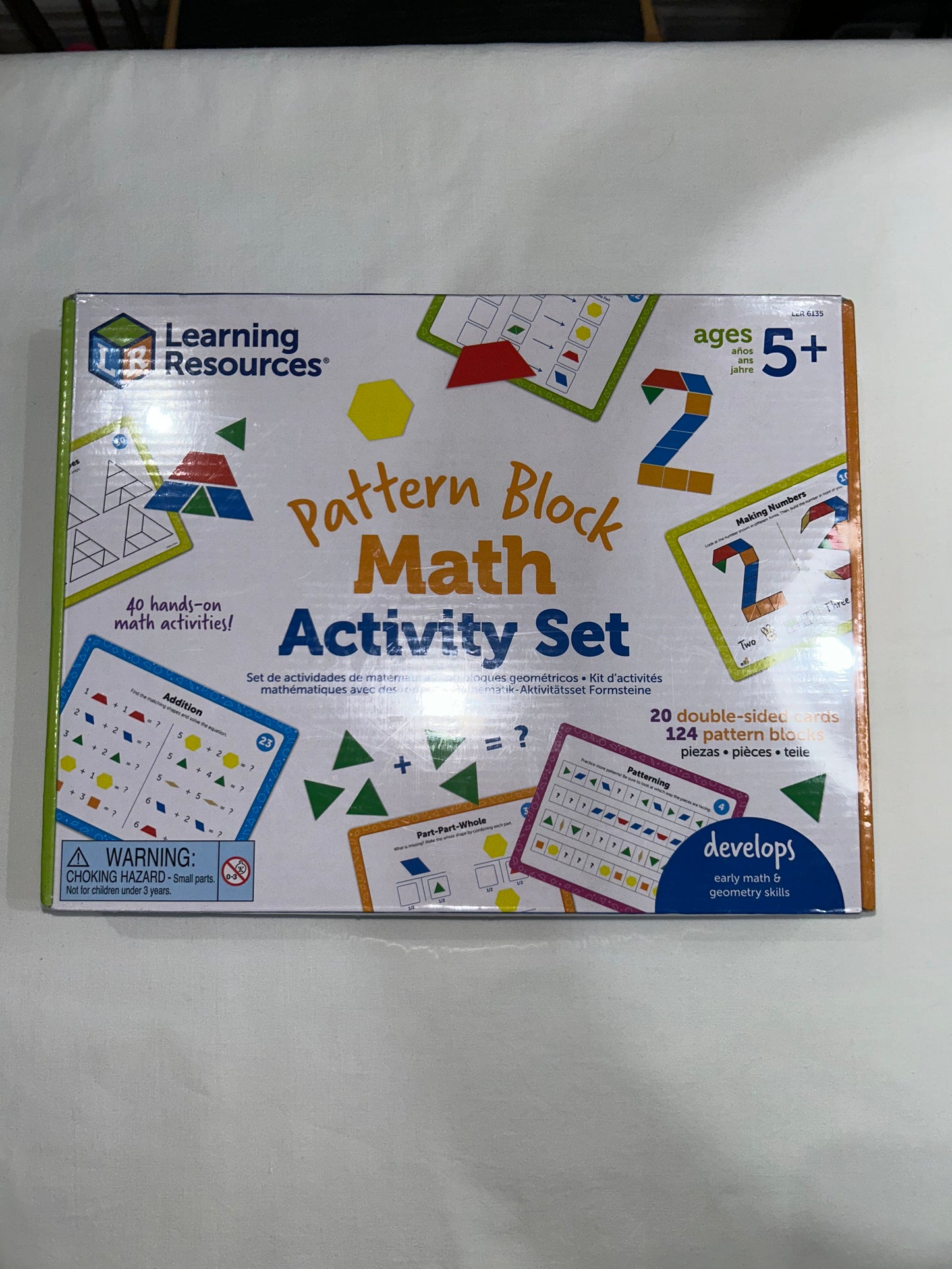 Pattern block math activity set NEW