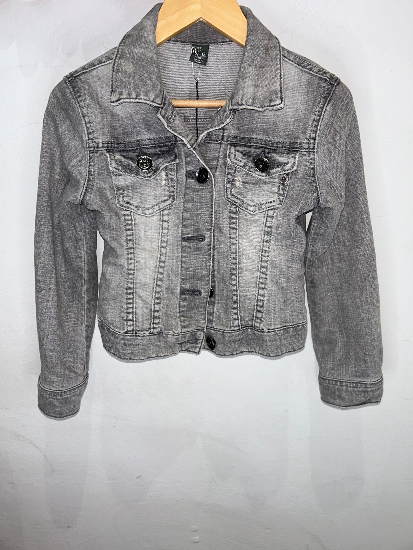 Grey denim jacket 5-6y