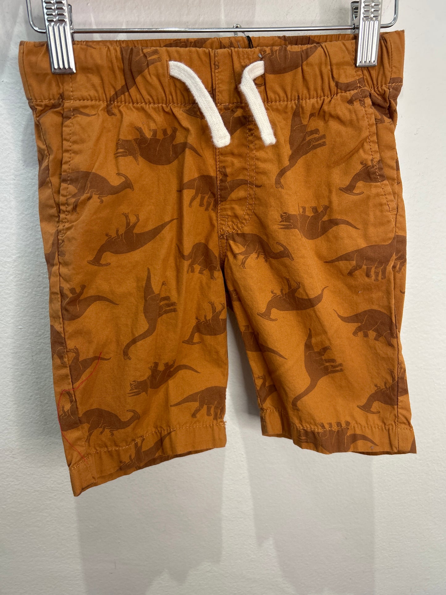Brown dino shorts 6y
