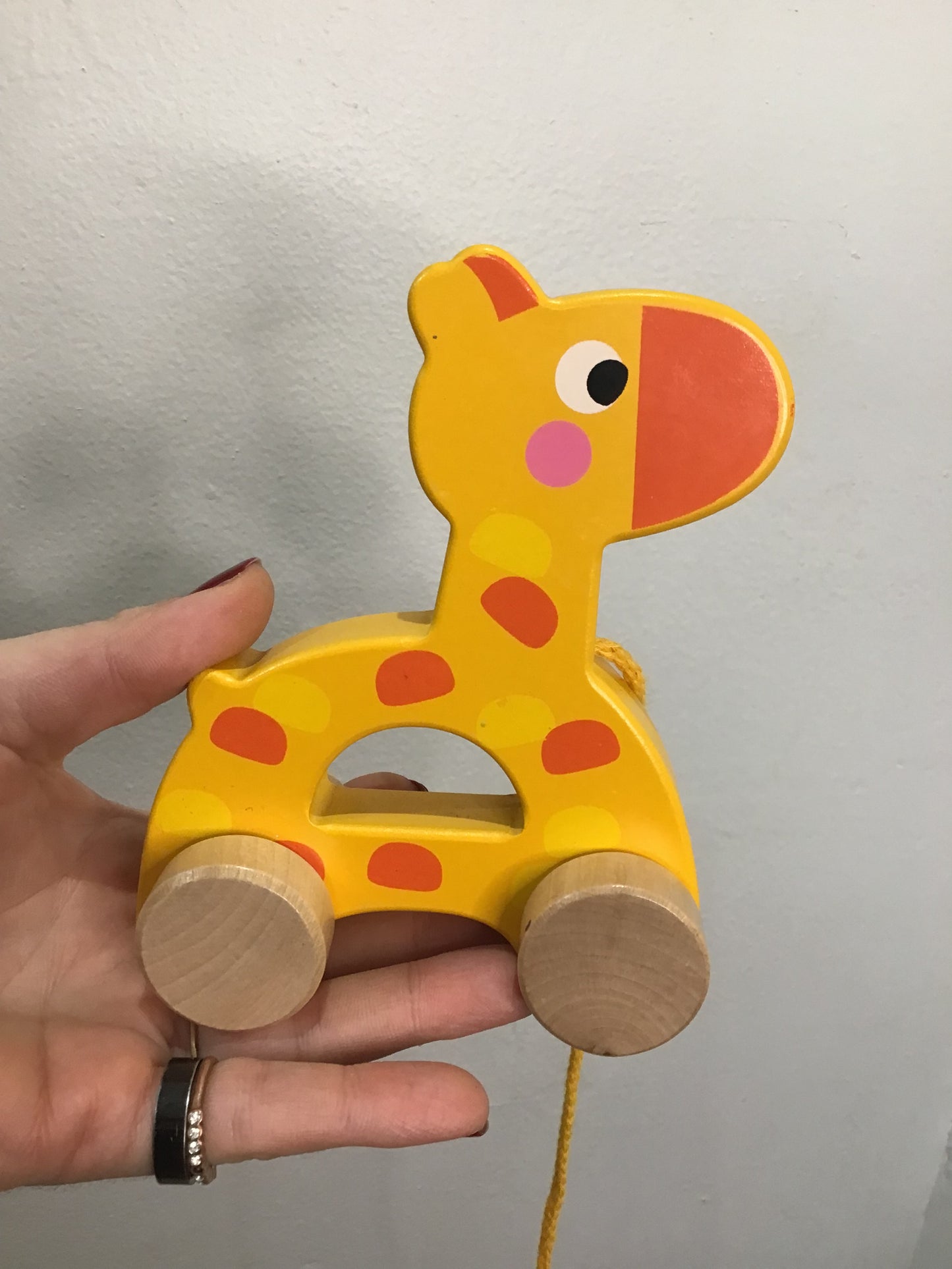 Wooden walkalong giraffe