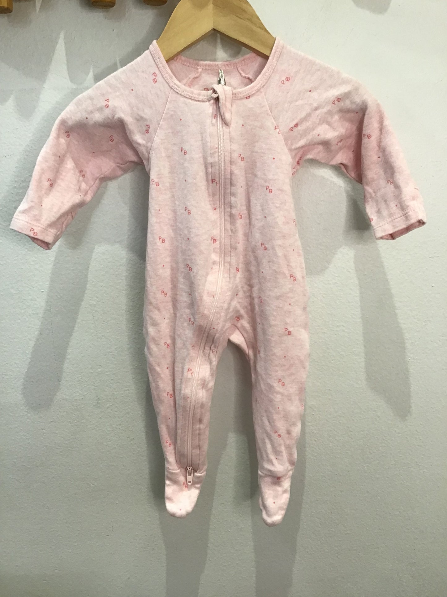 Pure Body organic pink sleeper 0-3m B