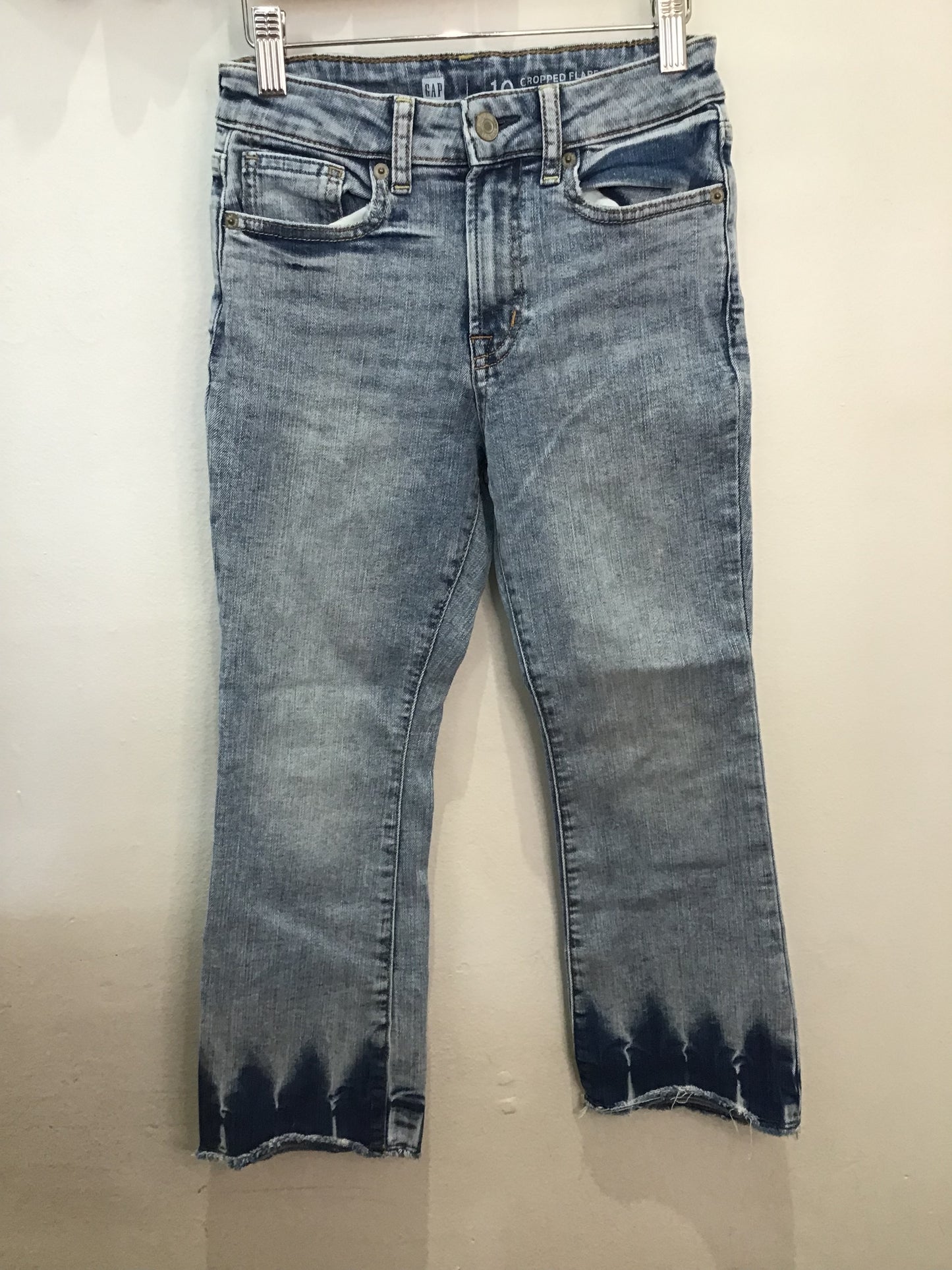 Pants lightwash crop flare jeans 10y