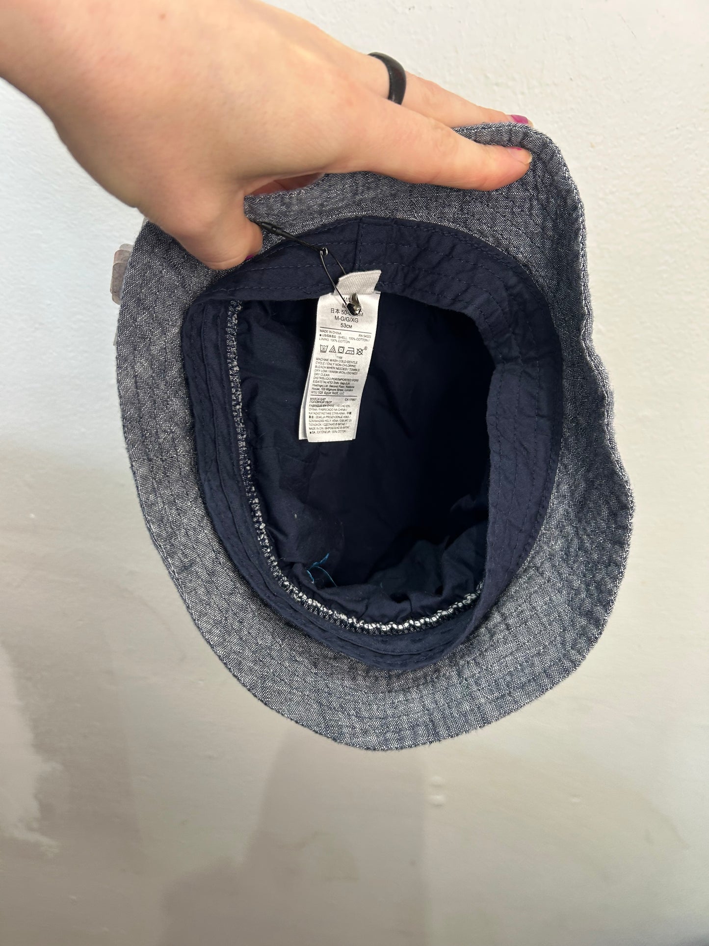 Chambray hat 2-4y