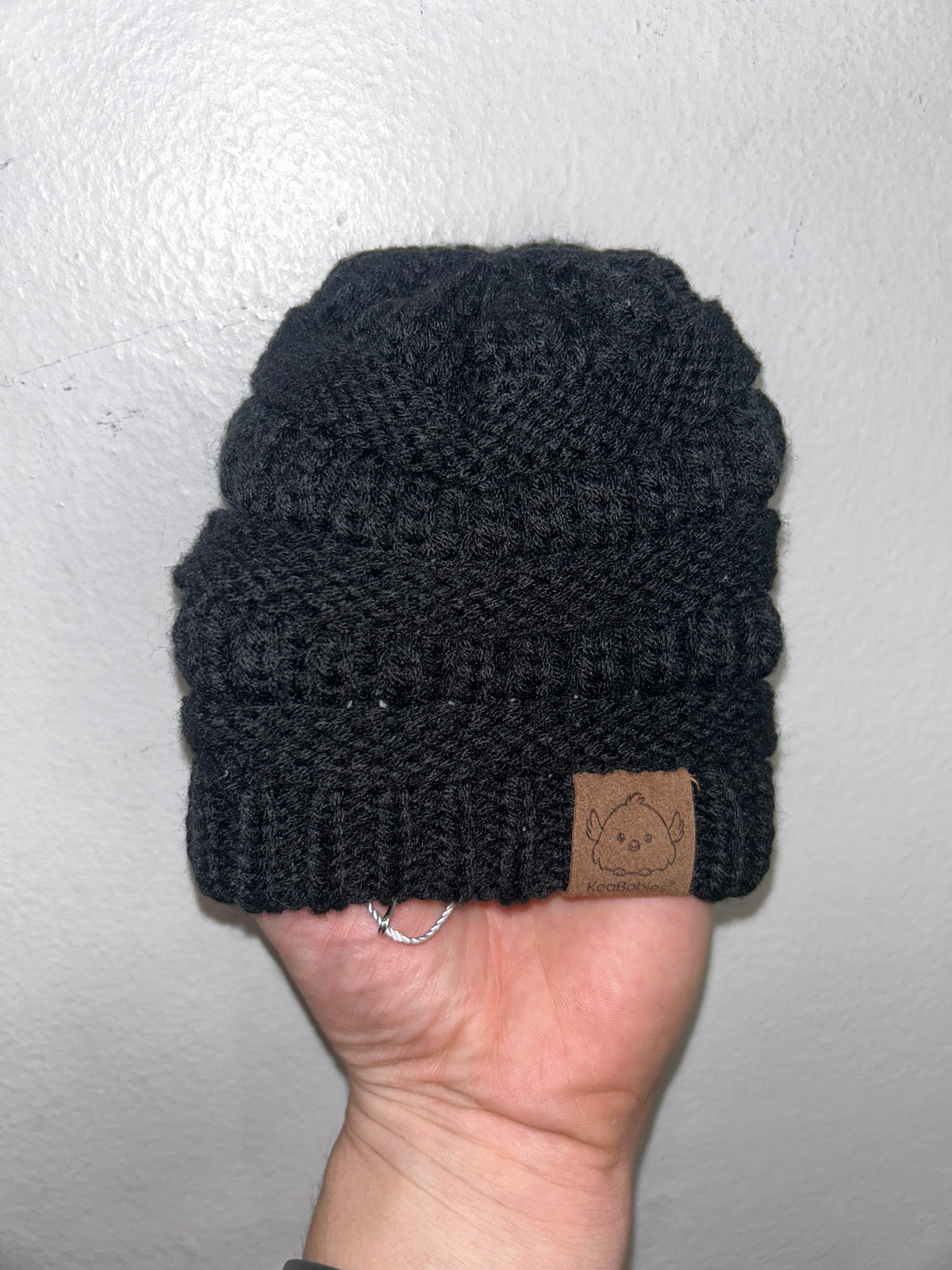 Kea babies black toque 0-3m