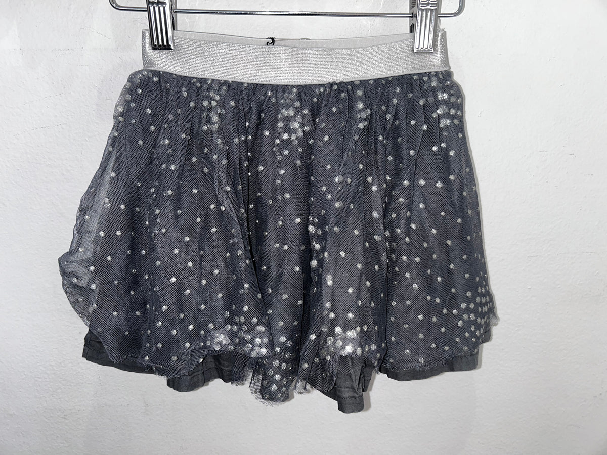 Jacadi silver tulle skirt 4y