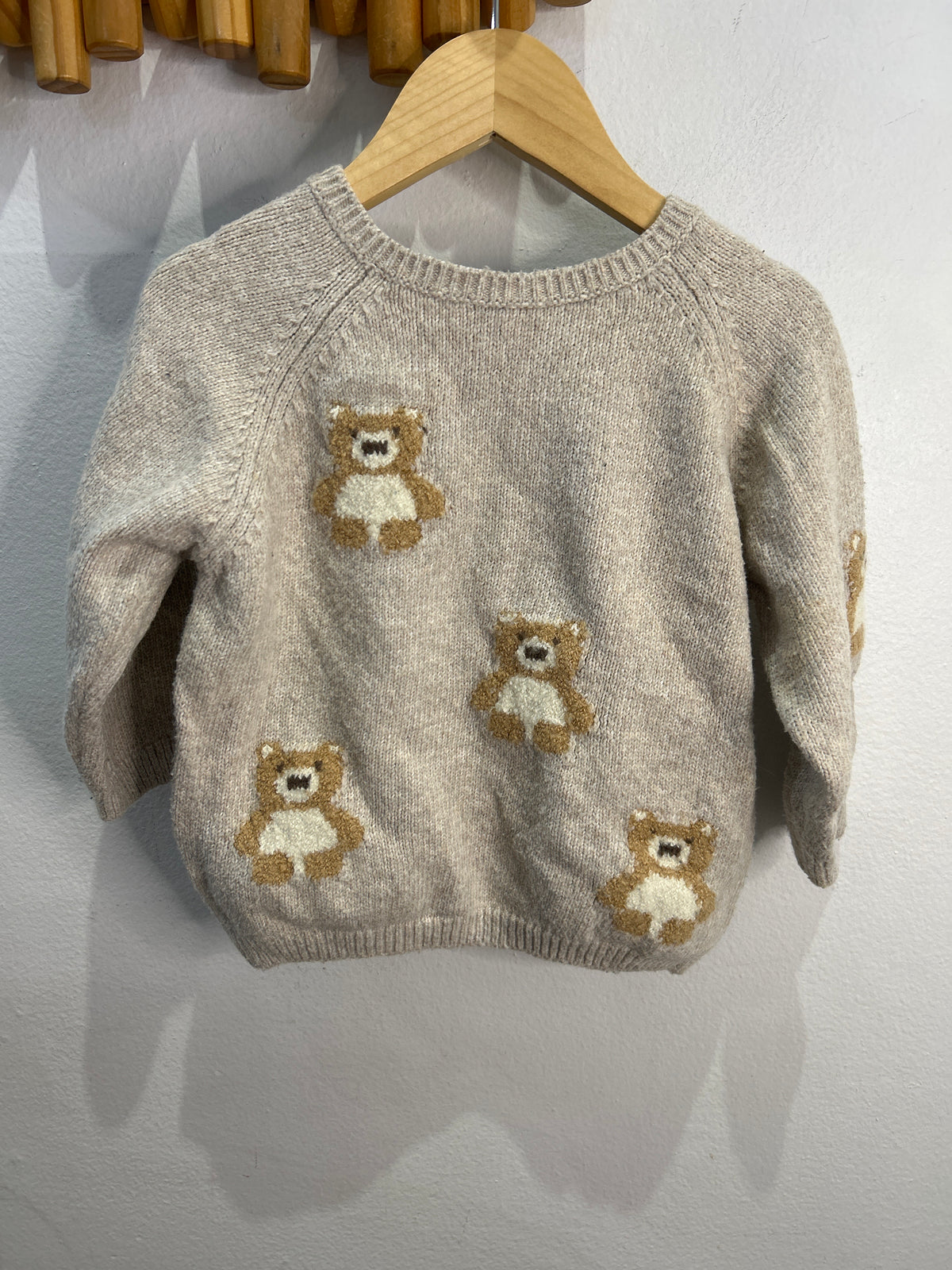 Brown bear sweater 12-18m