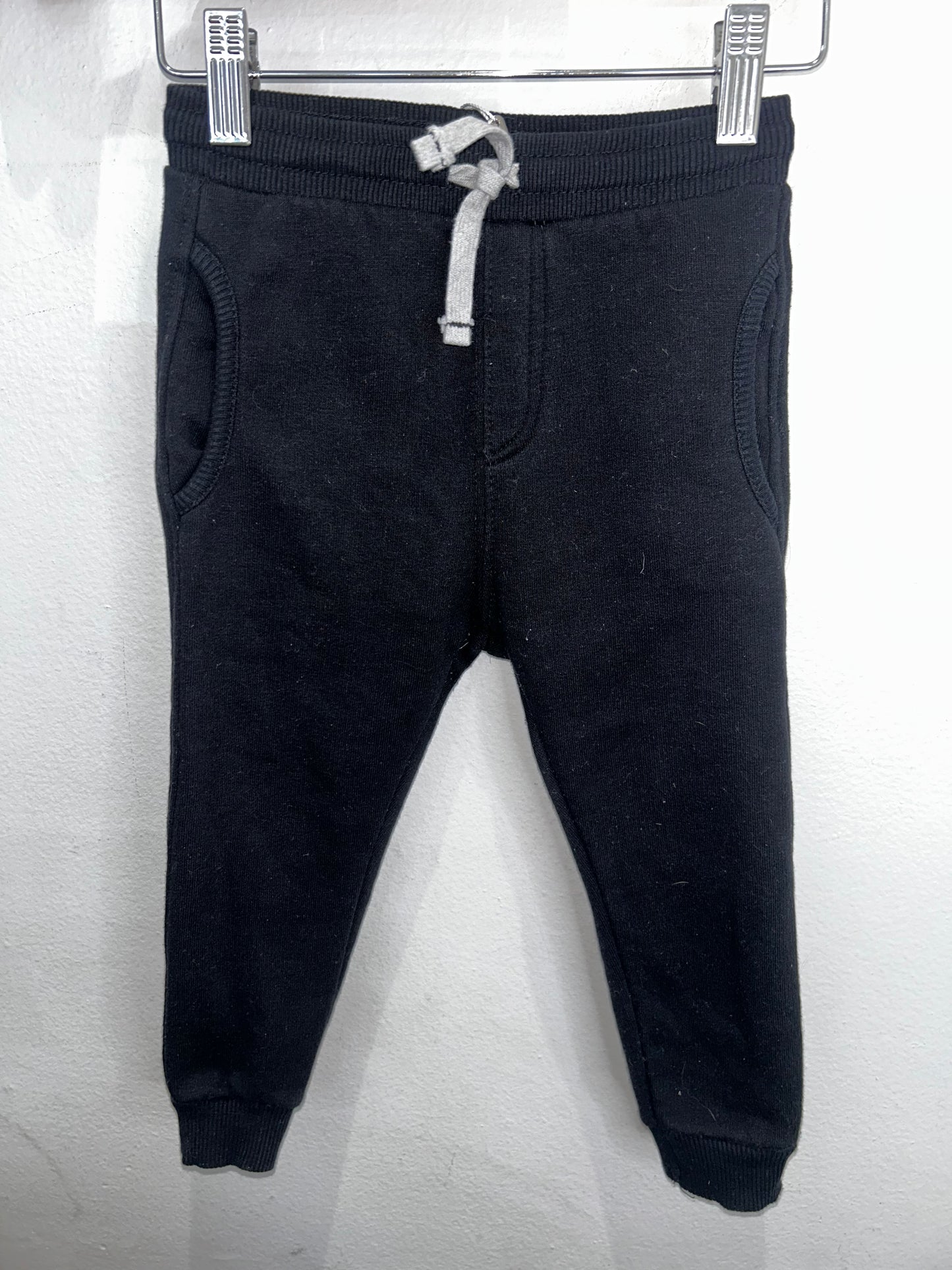 Zara black joggers 2-3y