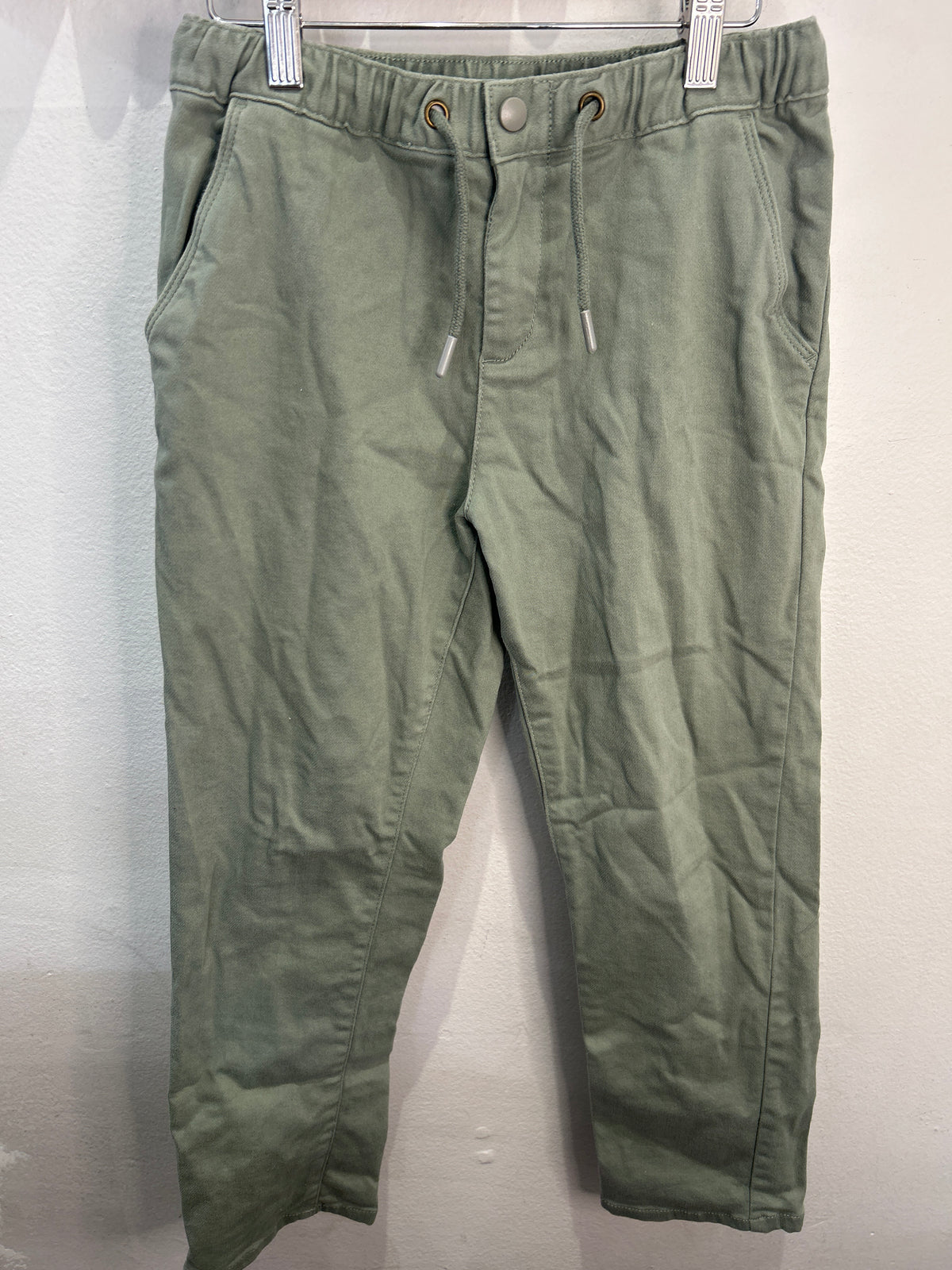 Sage green pull-on pants 10y