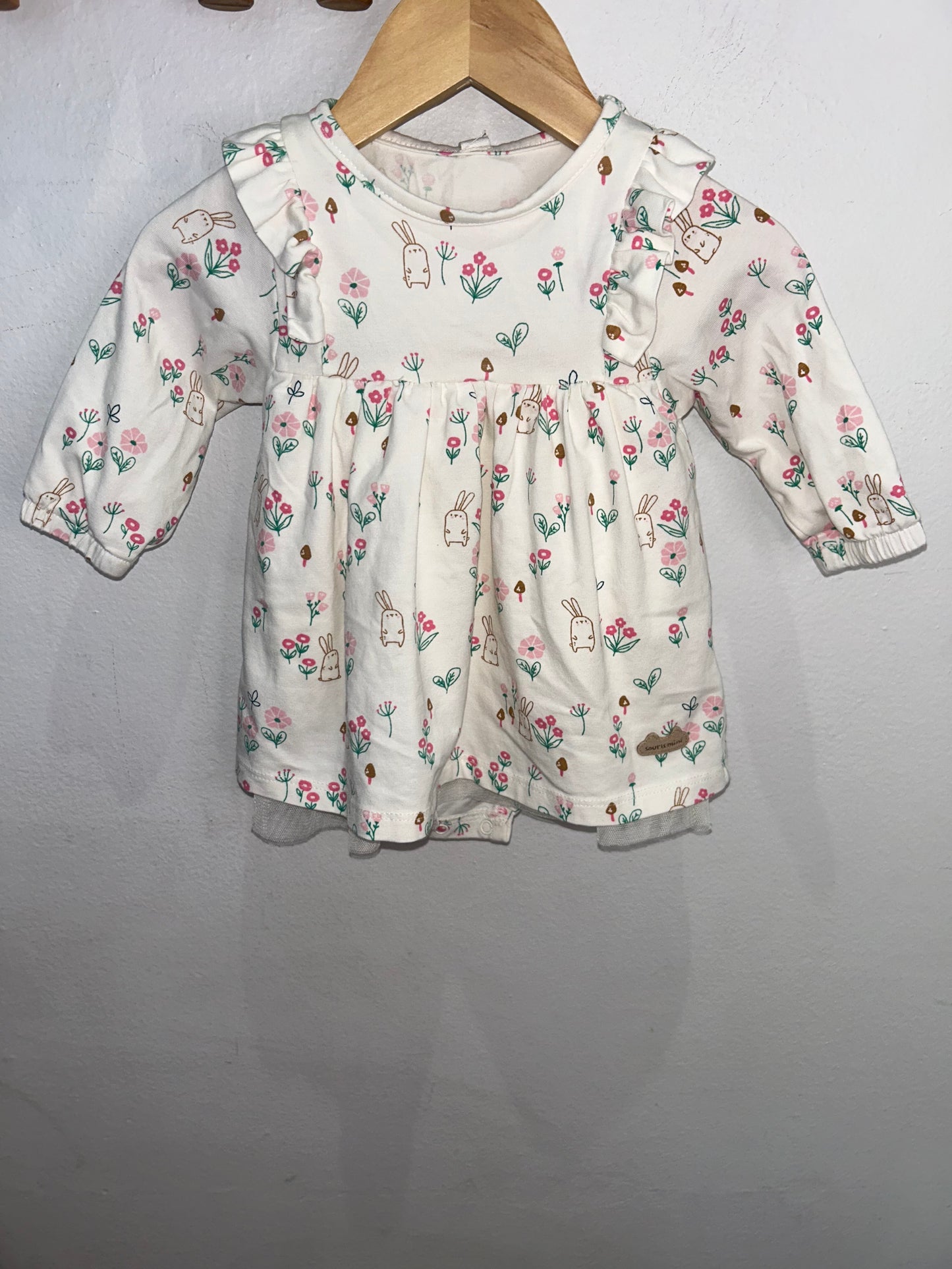 Souris Mini bunnies dress 3-6m