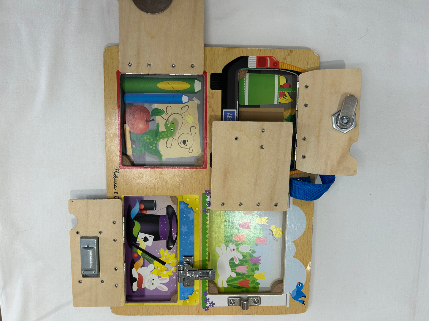 Melissa & Doug lock and latch board