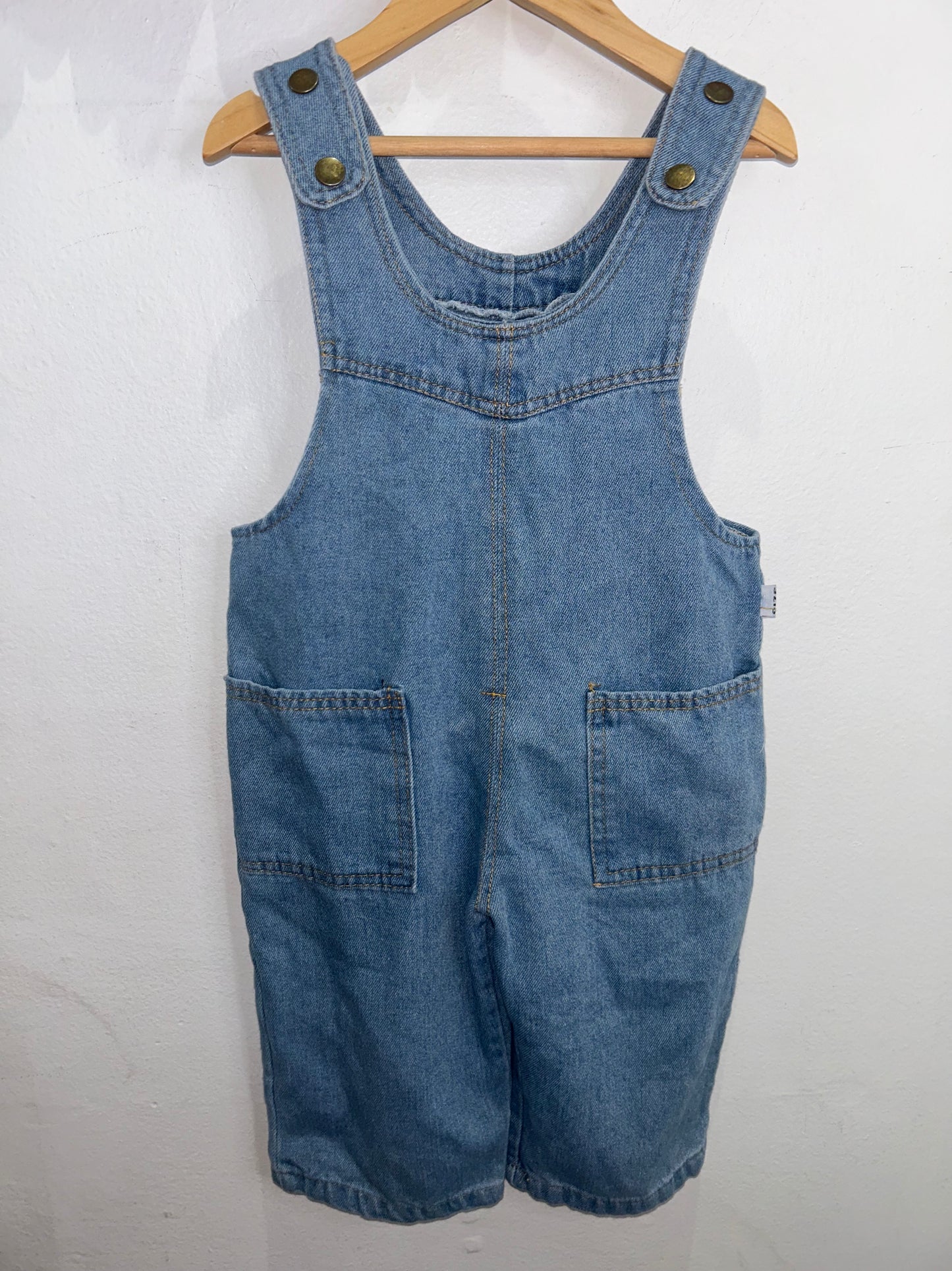 Baggy denim overalls 3y