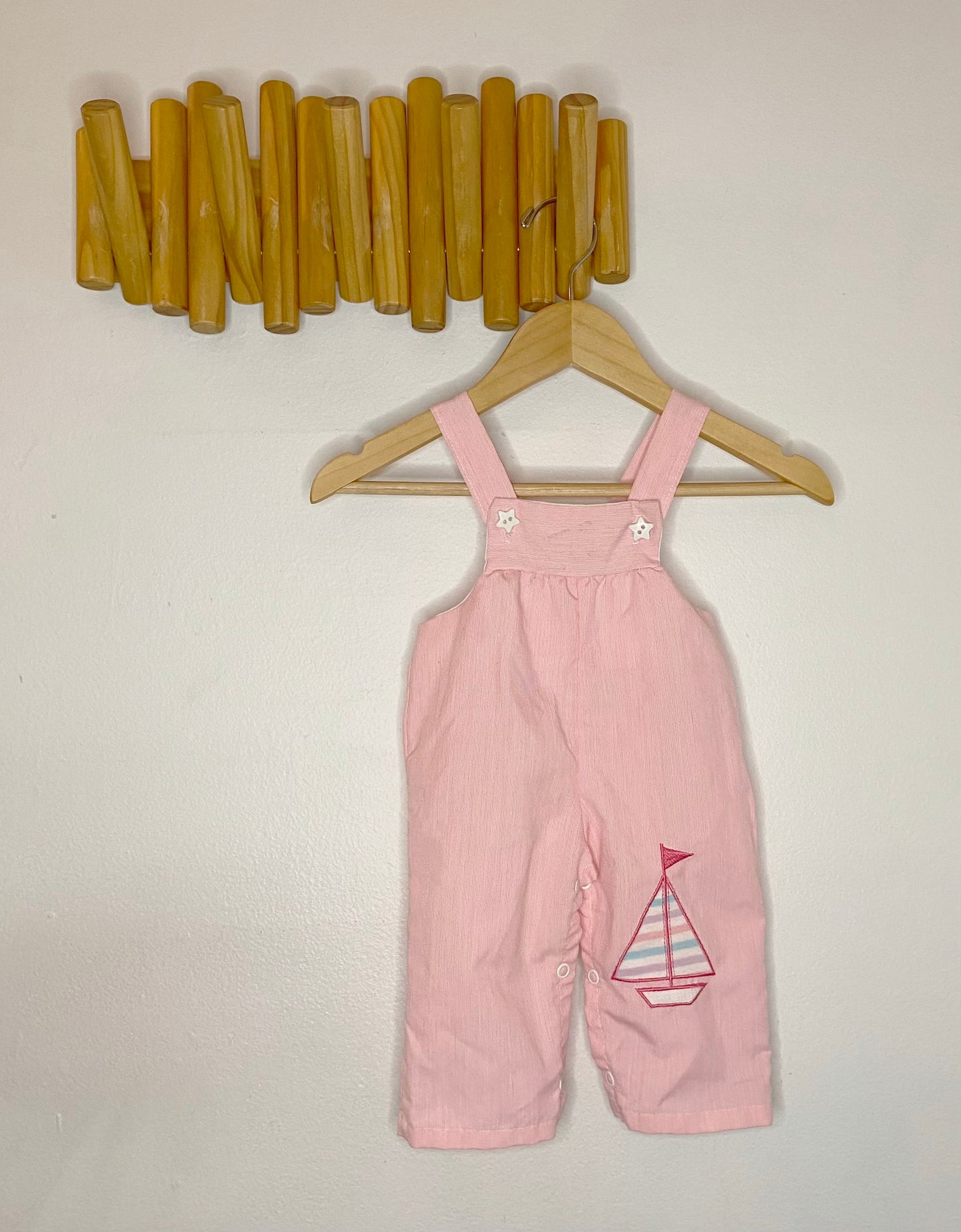 Vintage boat romper 3-6m