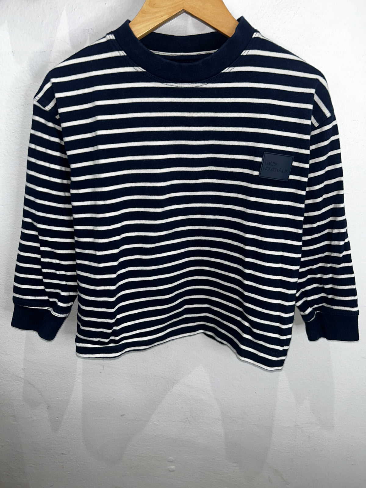 Blue stripes thick longsleeve 6y