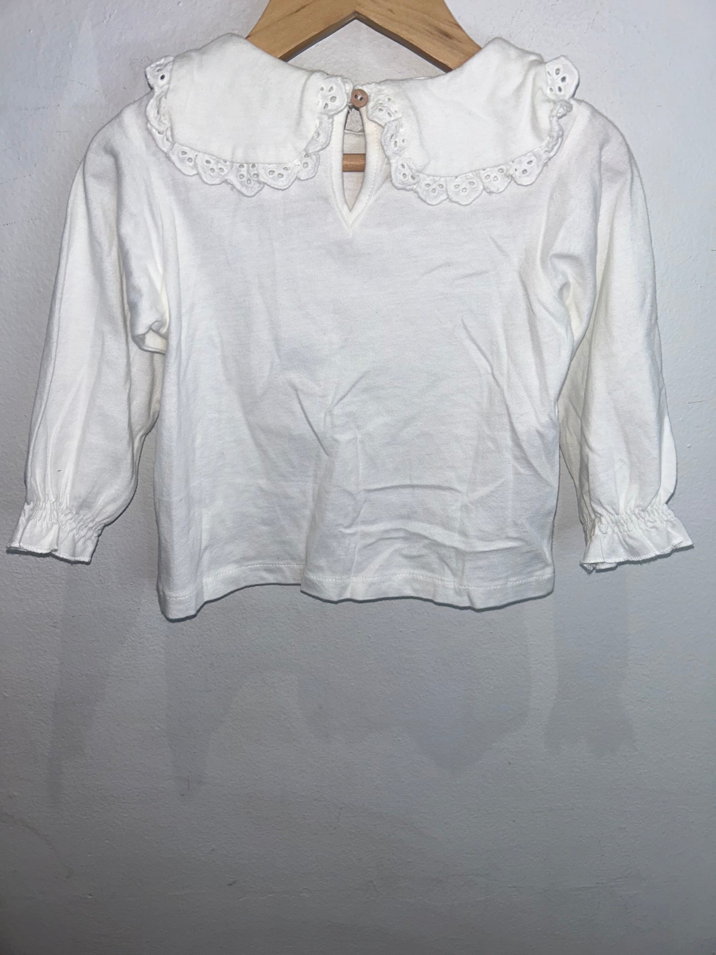 Square collar longsleeve 9-12m