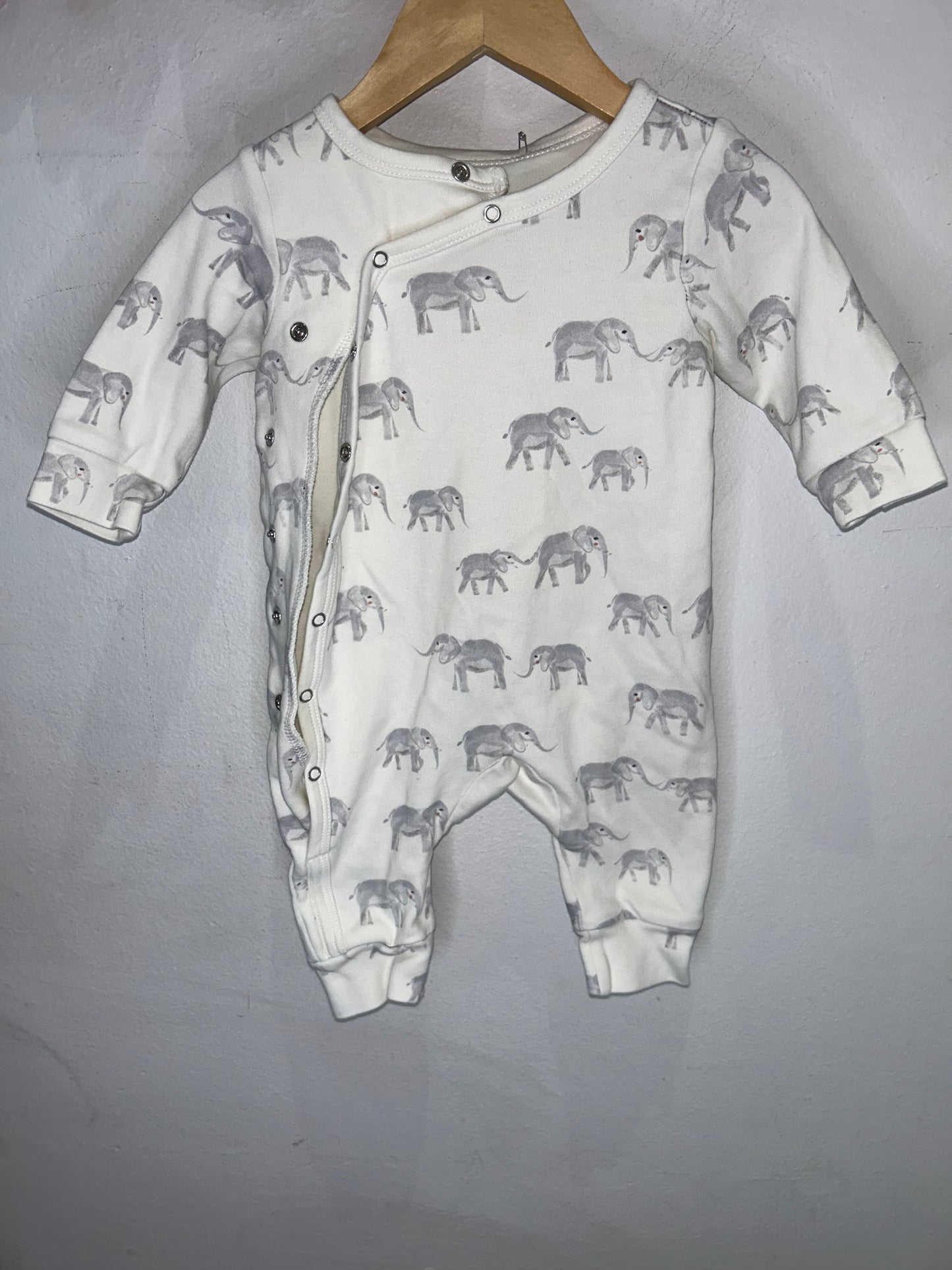 Pehr elephants romper 3-6m
