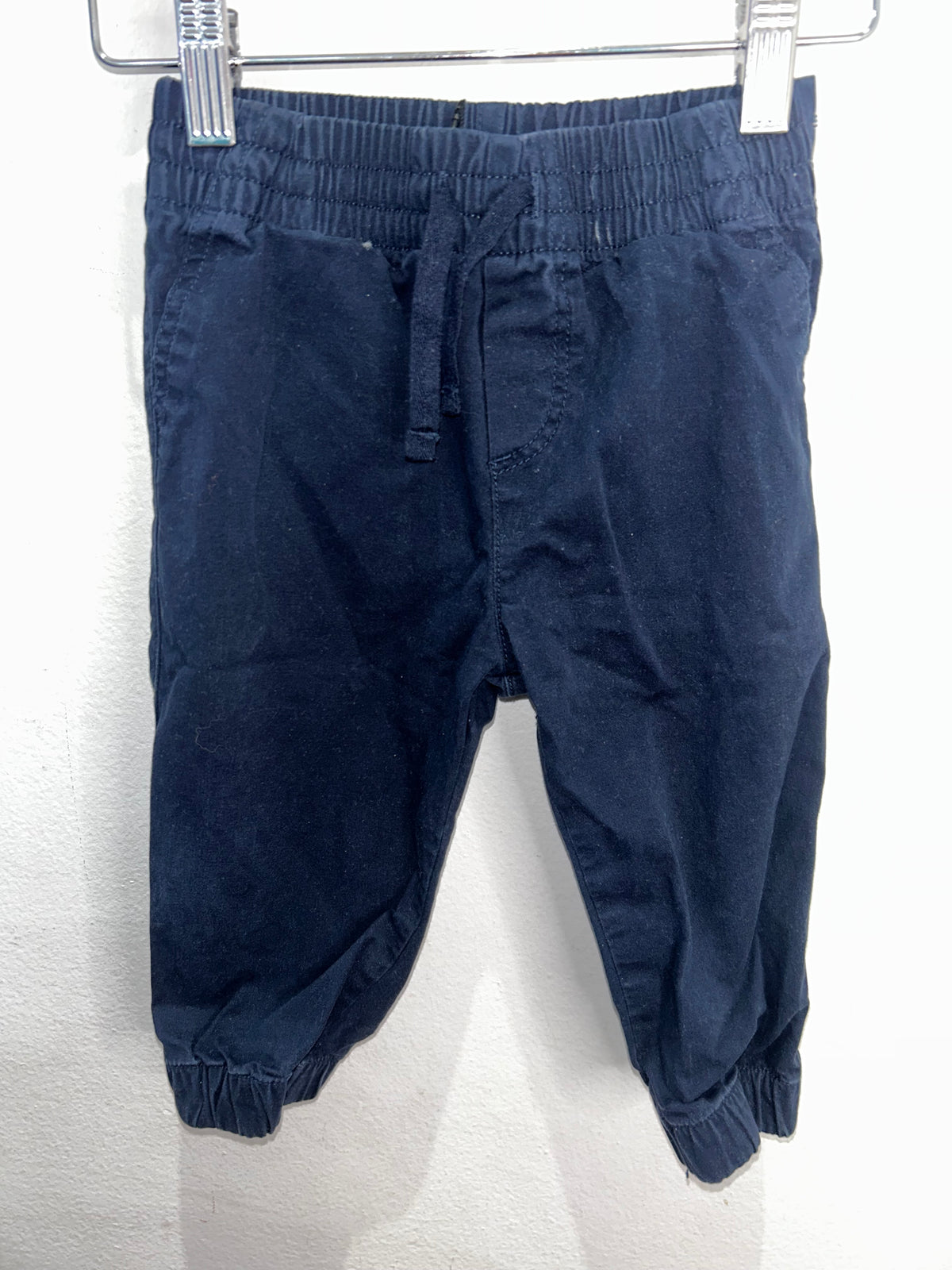 Navy chino joggers 9-12m