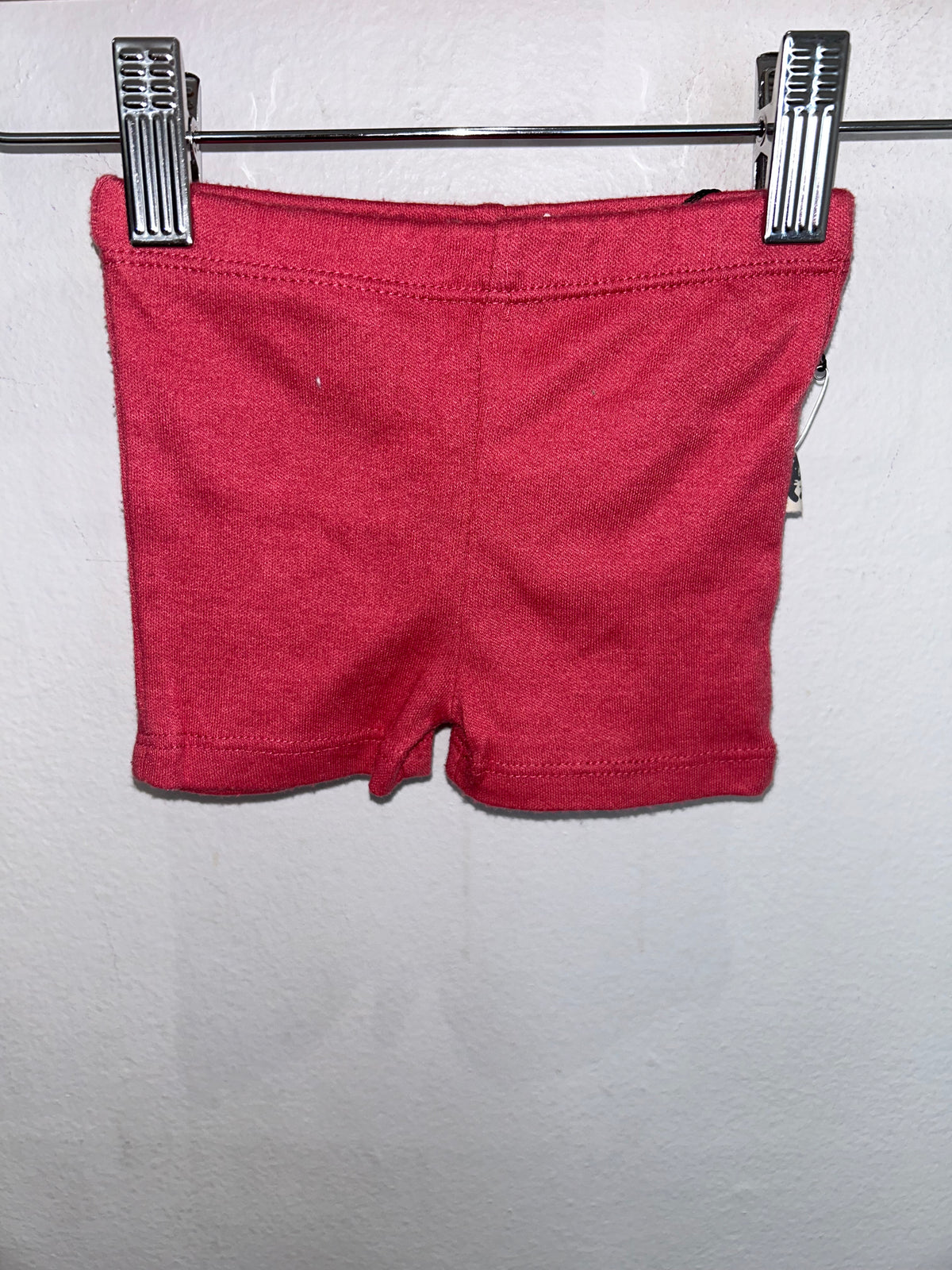 Red cotton bike shorts 12m