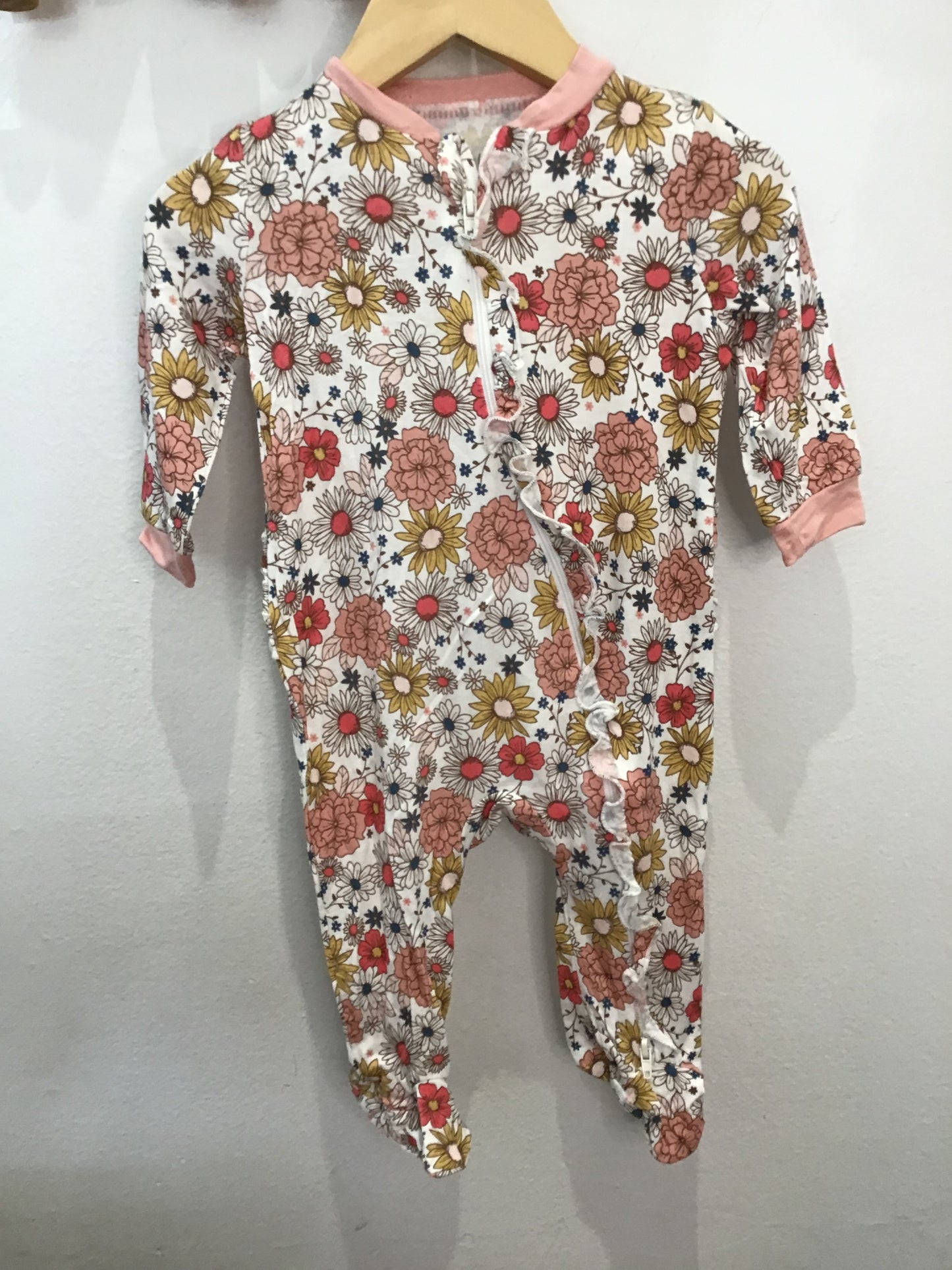 Sleeper Milkberry floral 3-6m