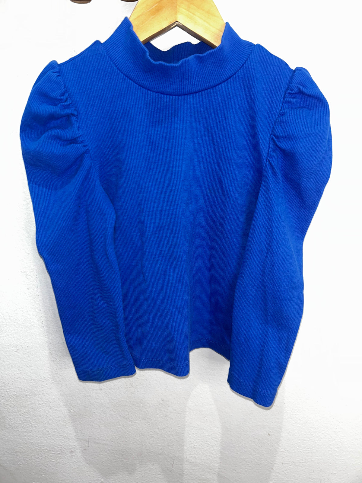 Electric blue mockneck 3y
