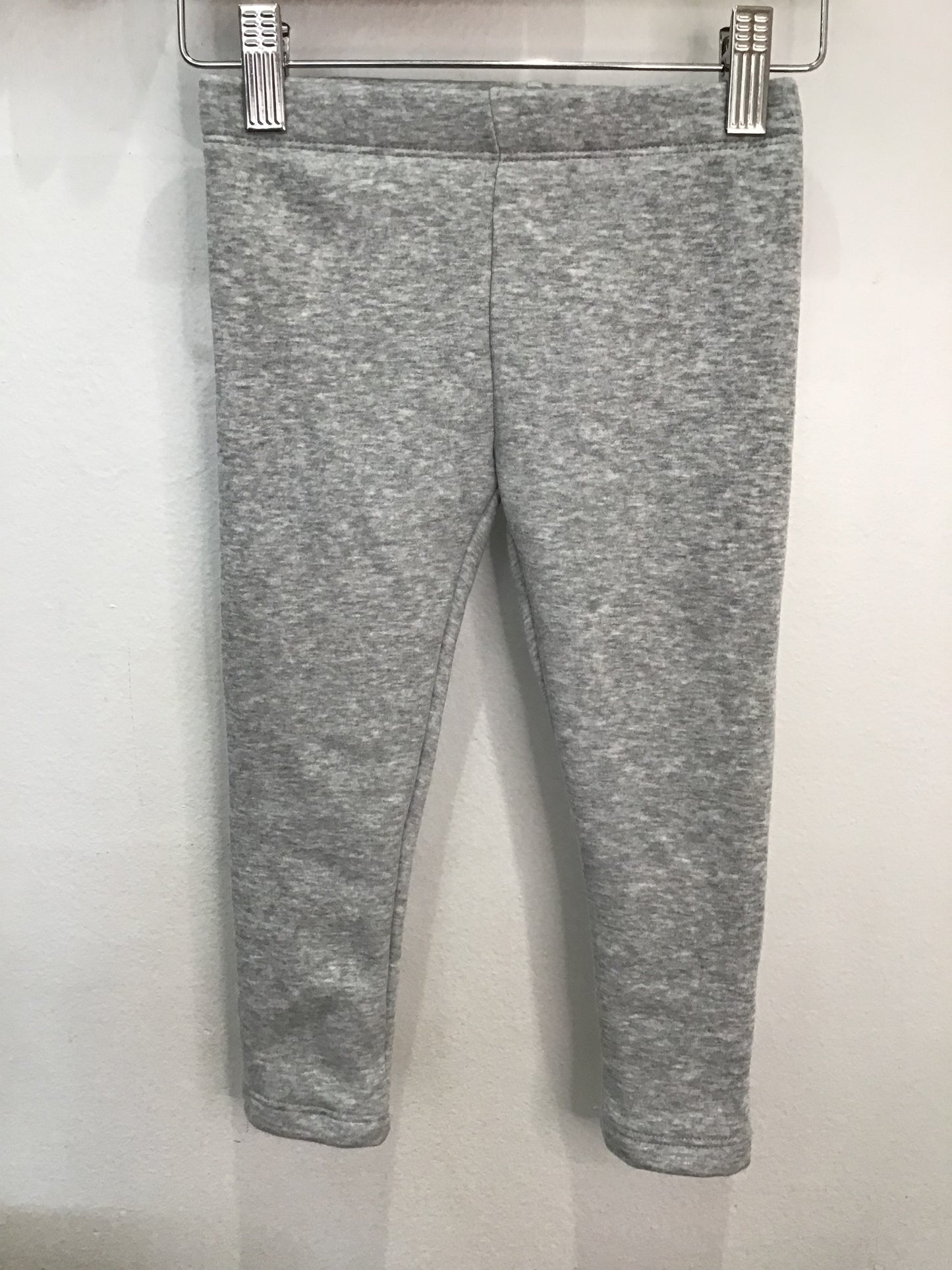 Fleece lined grey leggings 3y