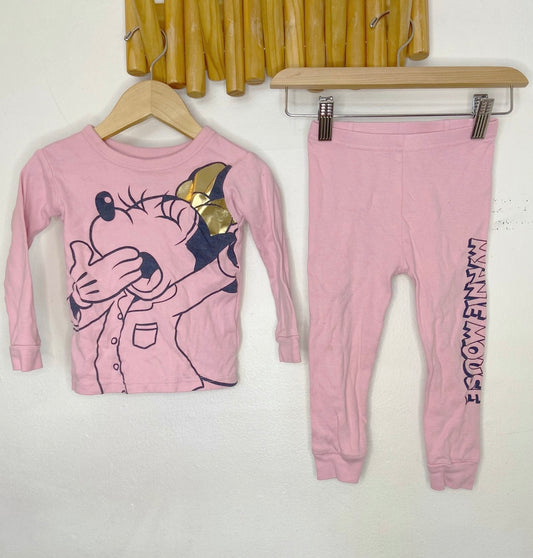 Pink mouse pyjamas 2y