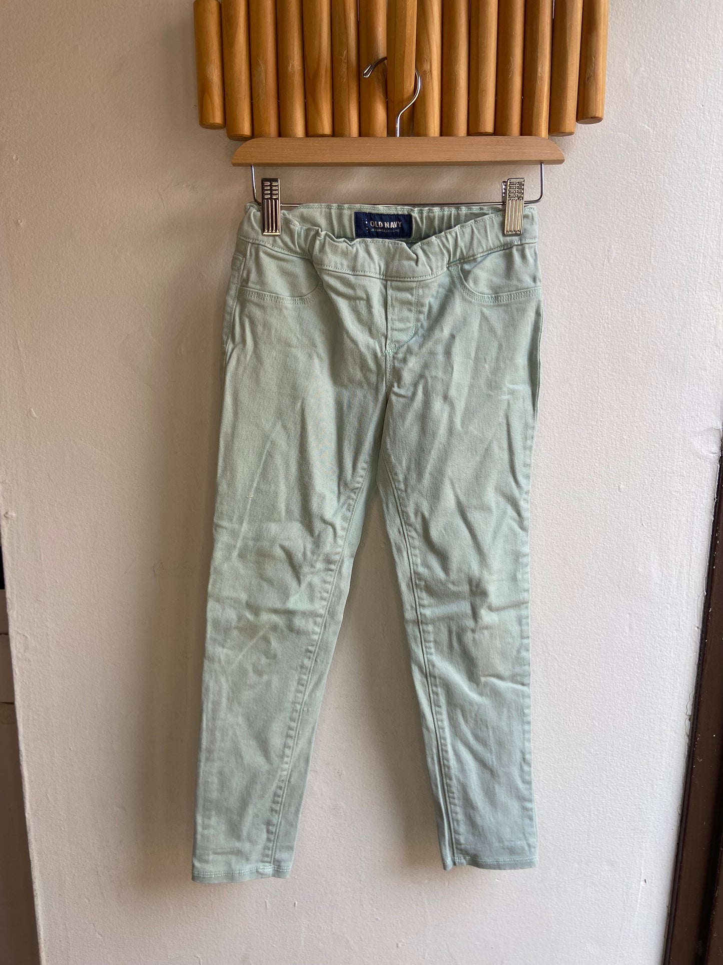 Light teal jeggings 8y