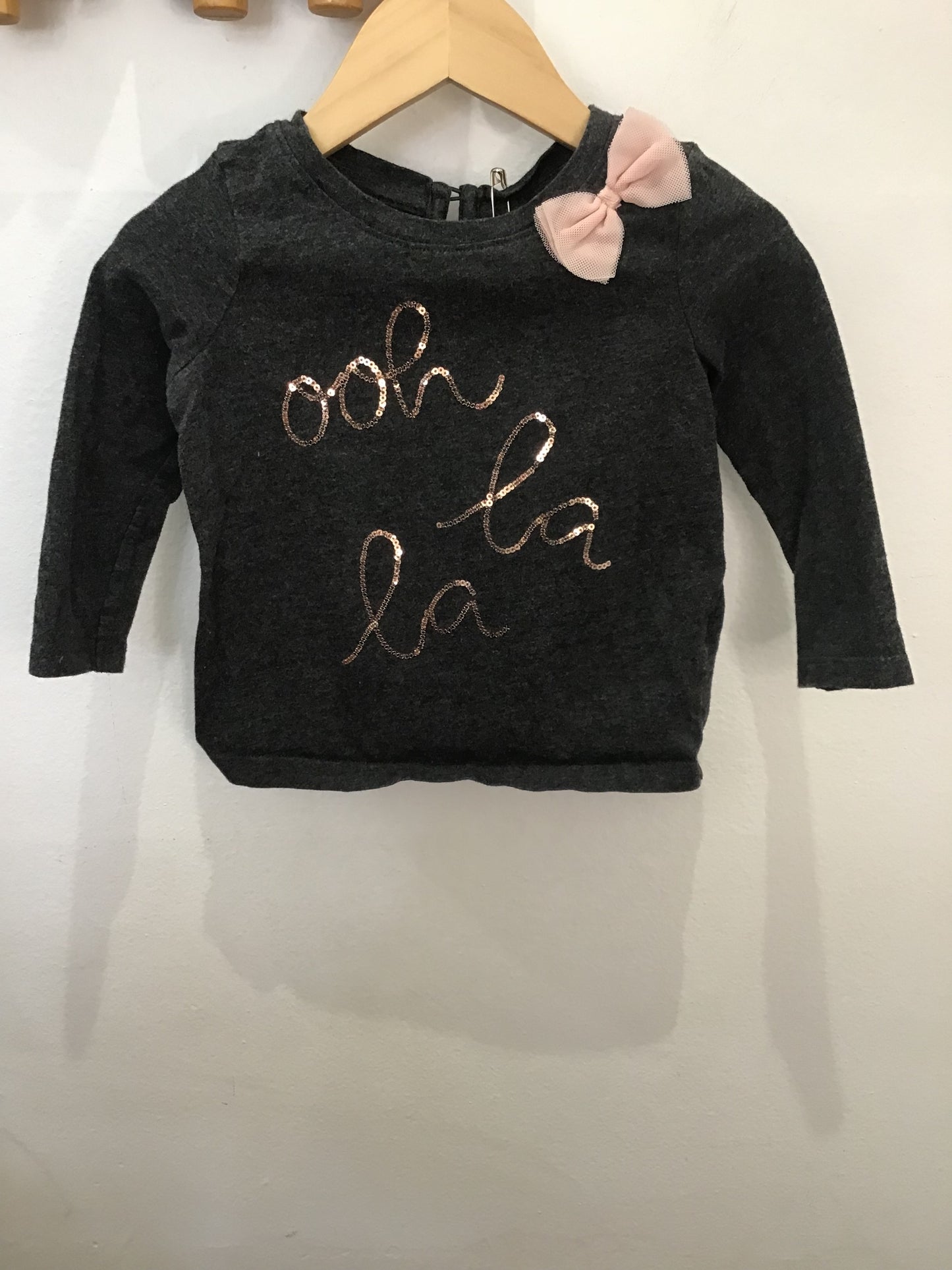 Ooh lala longsleeve 12-18m